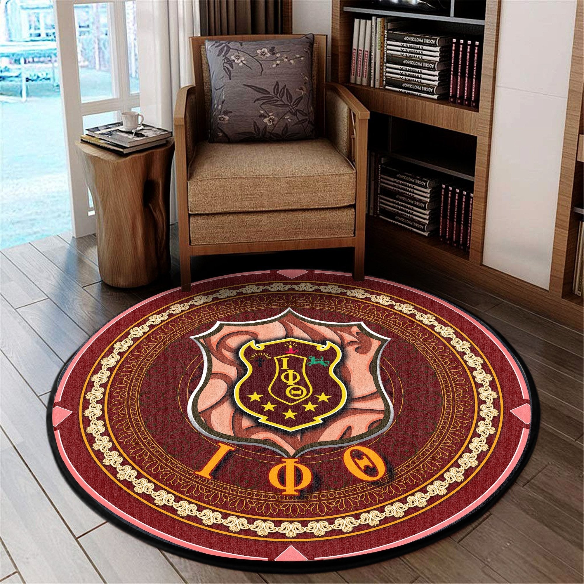 Fraternity Carpet - Iota Phi Theta Fraternity 1963 Round Carpet