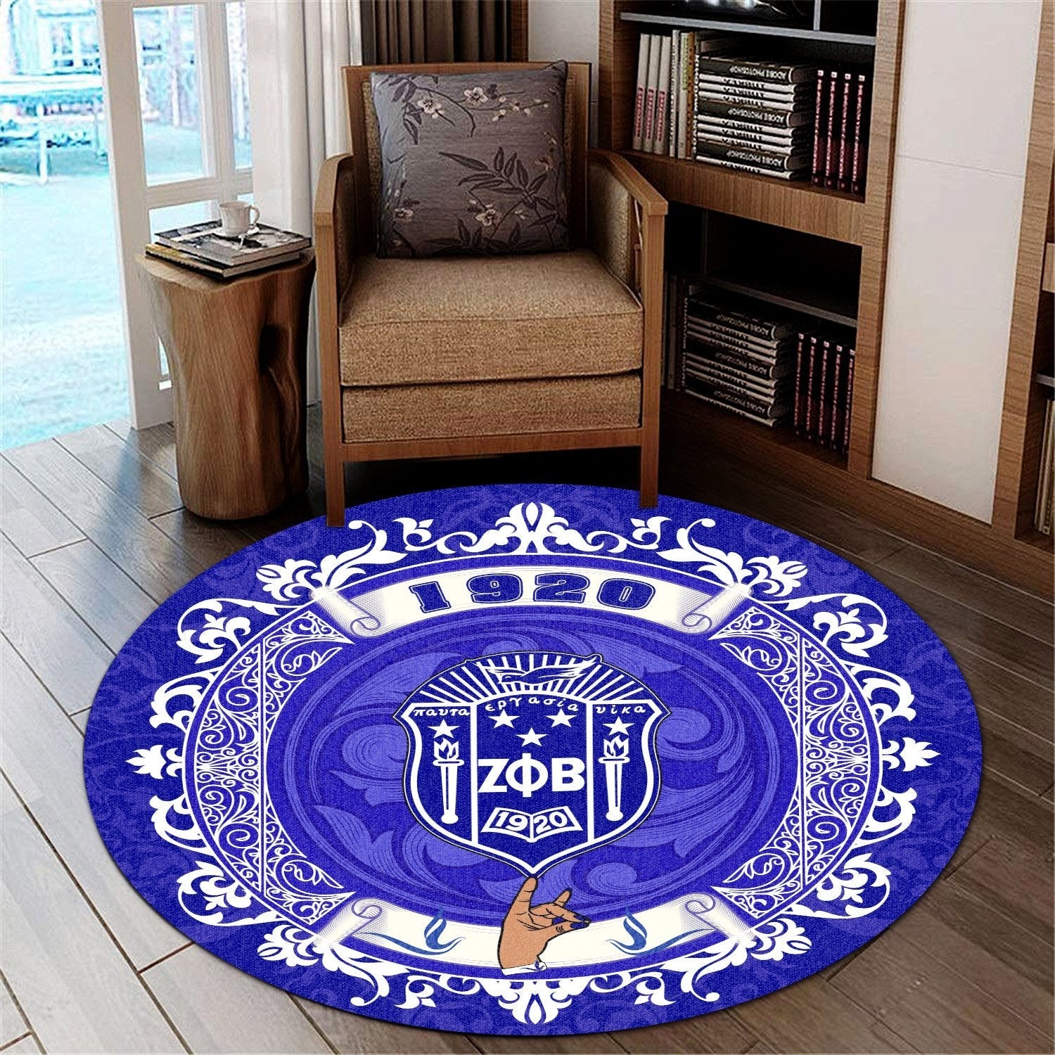Sorority Carpet - Home Zeta Phi Beta Round Carpet