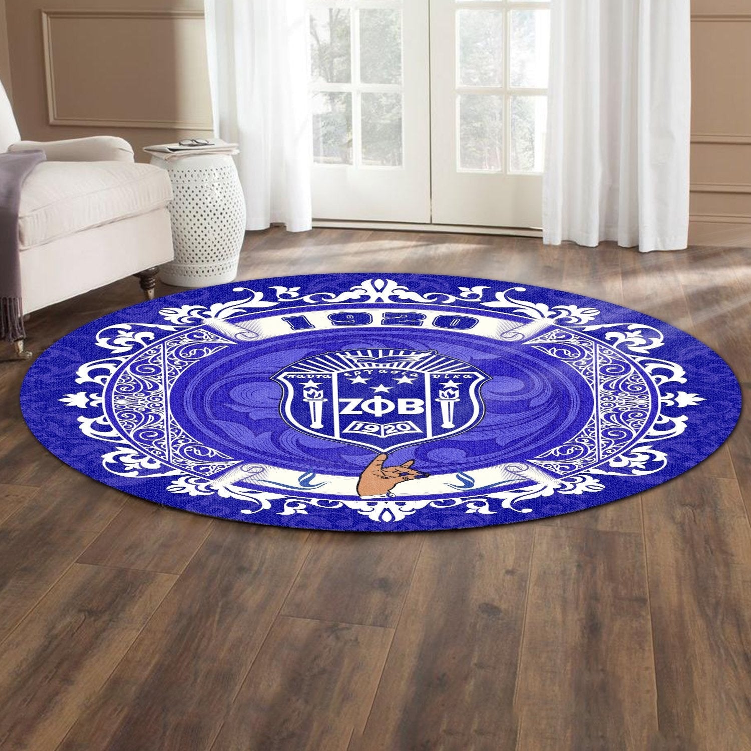 Sorority Carpet - Home Zeta Phi Beta Round Carpet