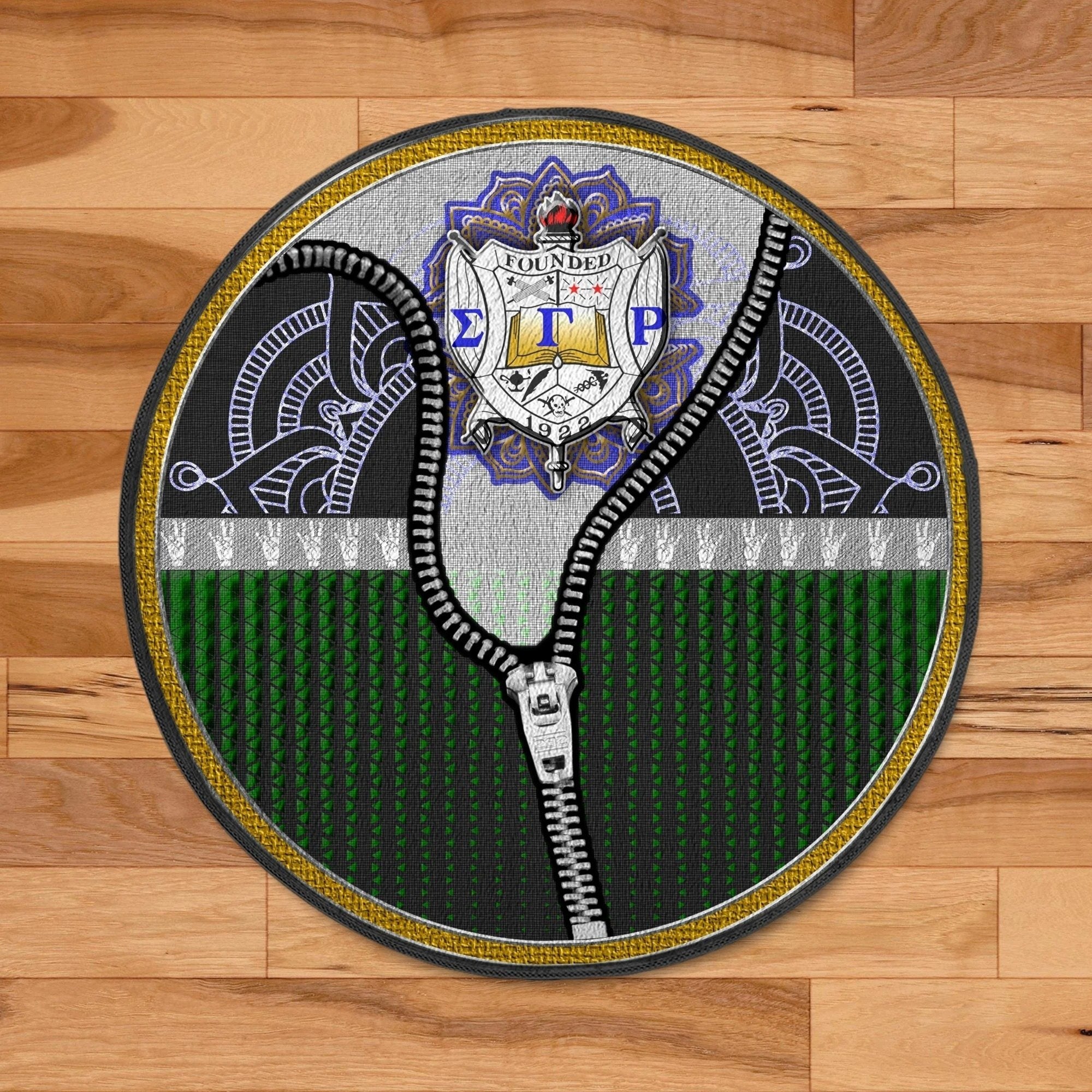 Sorority Carpet - Mystery Sigma Gamma Rho Round Carpet