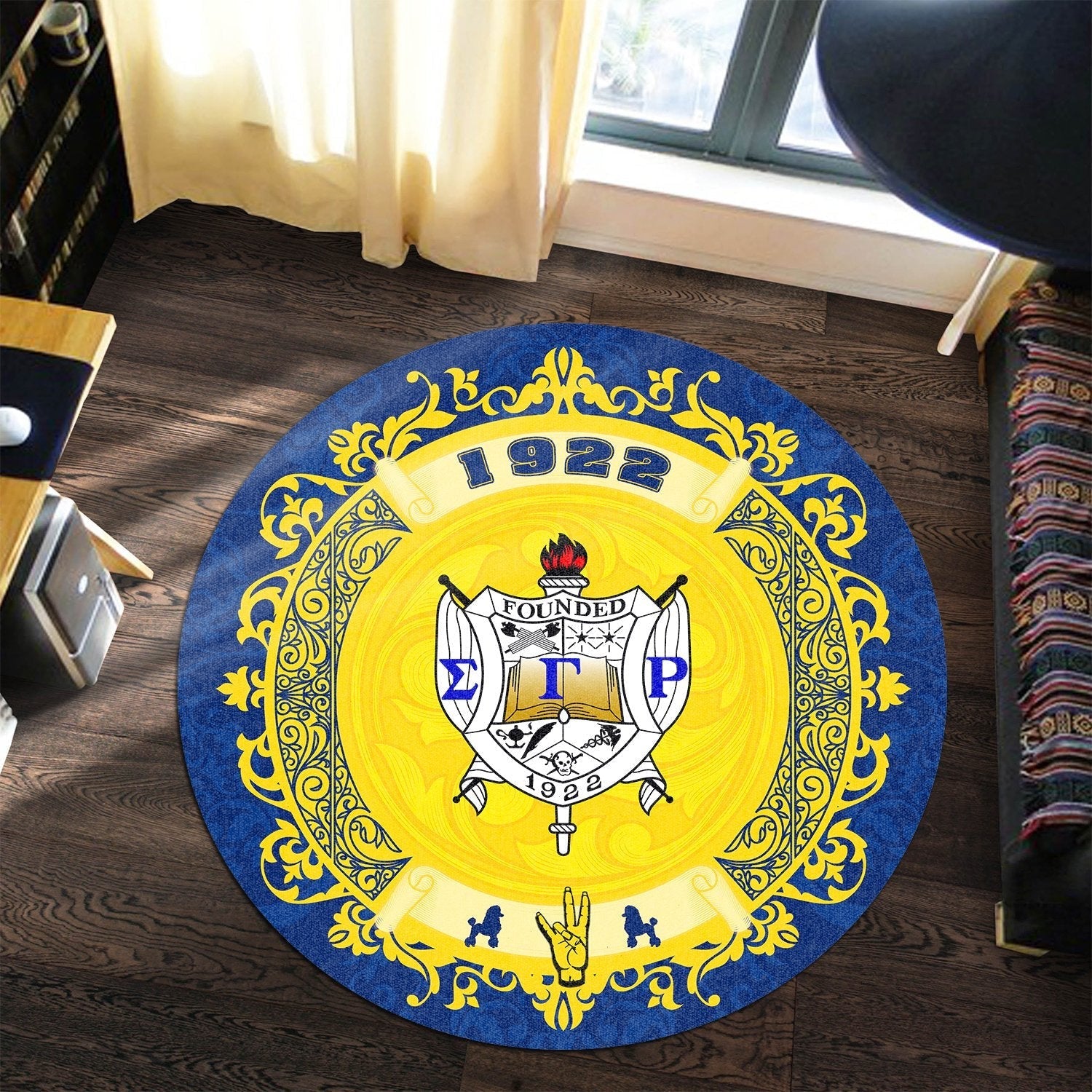 Sorority Carpet - Home Sigma Gamma Rho Round Carpet