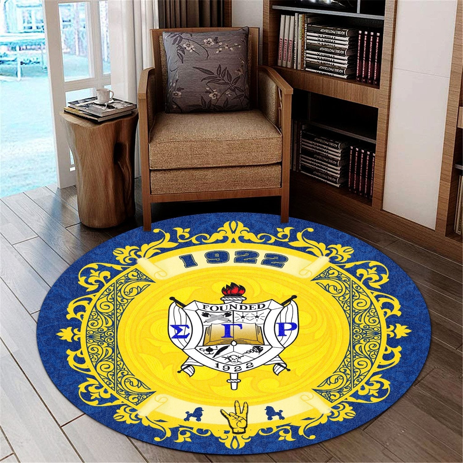 Sorority Carpet - Home Sigma Gamma Rho Round Carpet