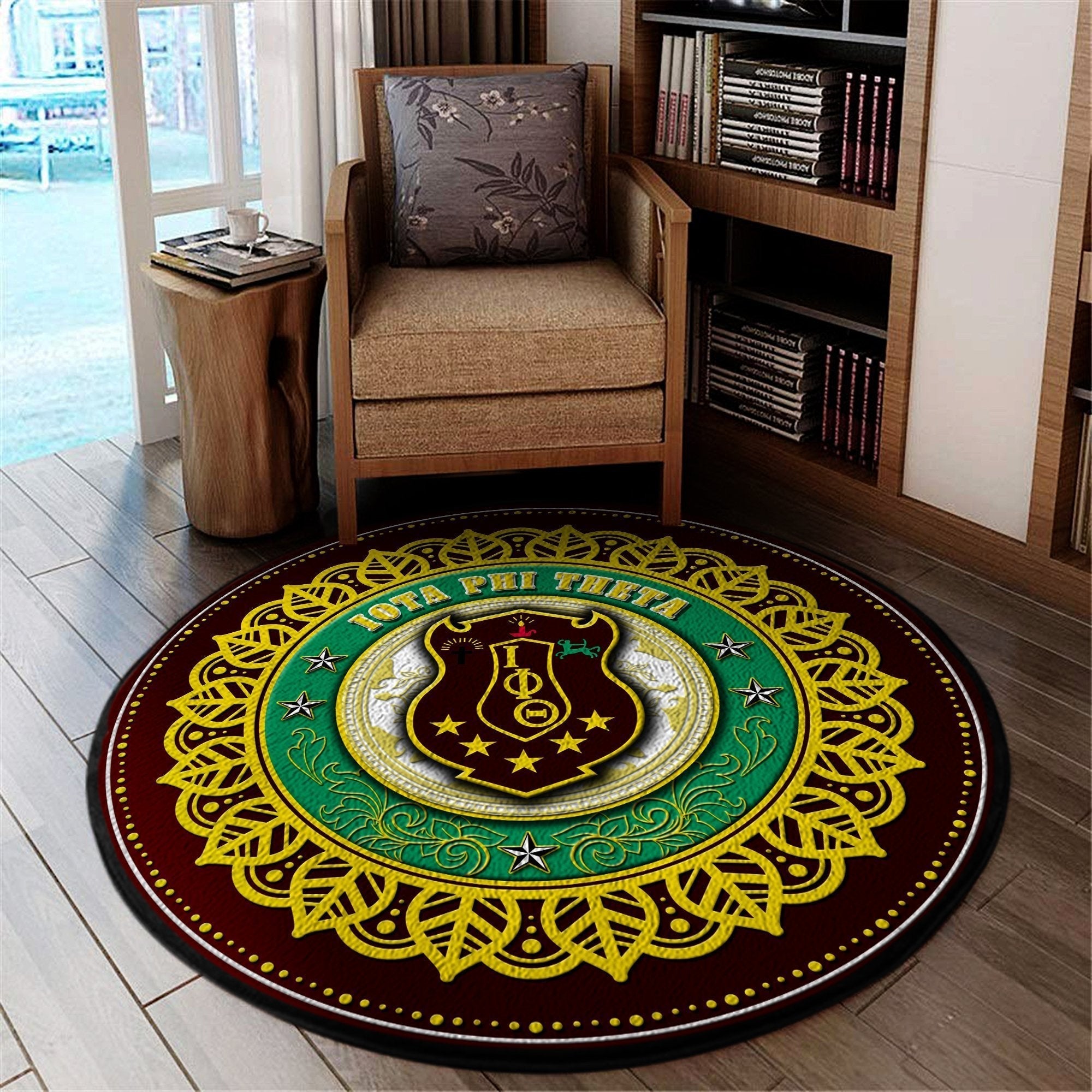 Fraternity Carpet - Iota Phi Theta Fraternity Round Carpet