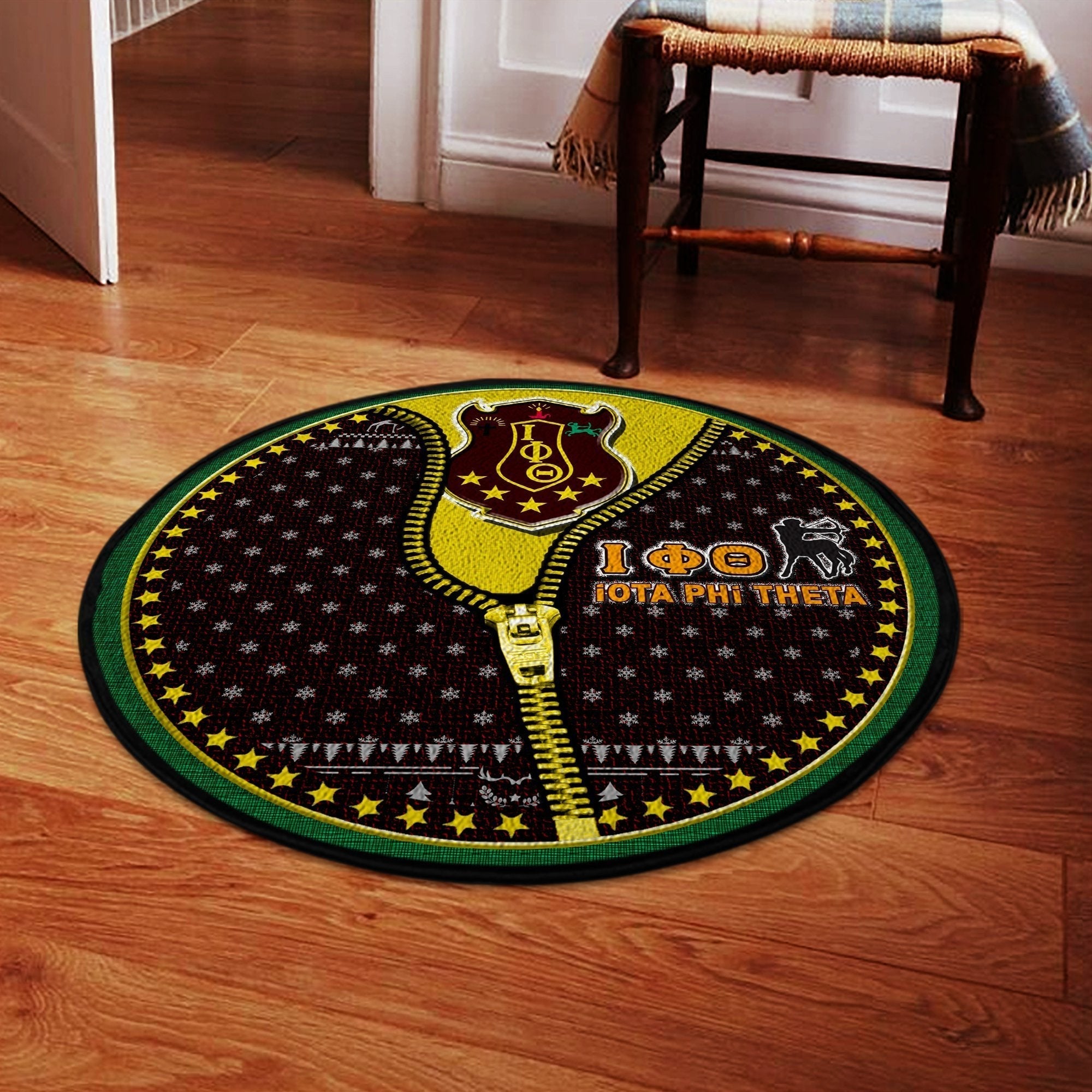 Fraternity Carpet - Iota Phi Theta Christmas Round Carpet