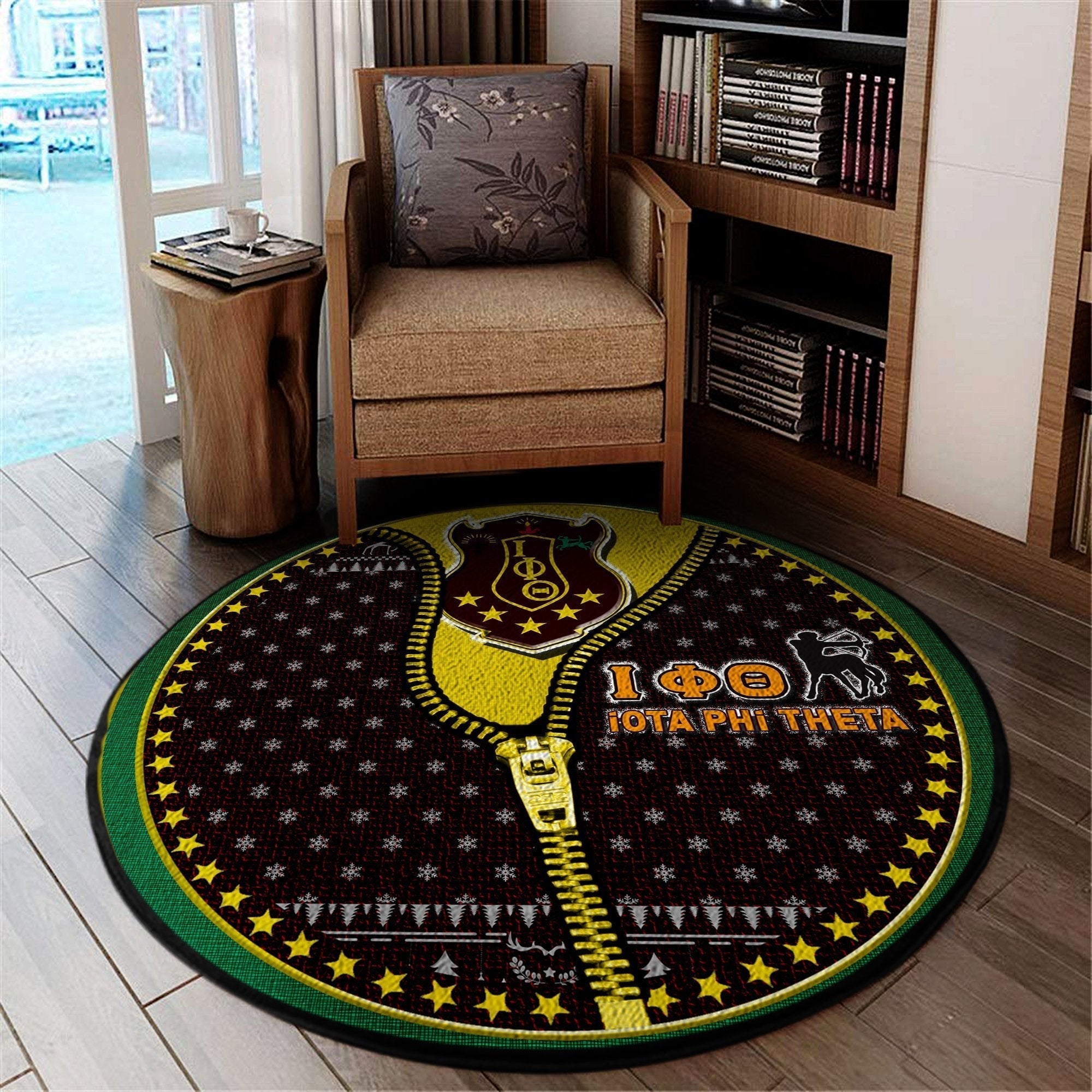 Fraternity Carpet - Iota Phi Theta Christmas Round Carpet
