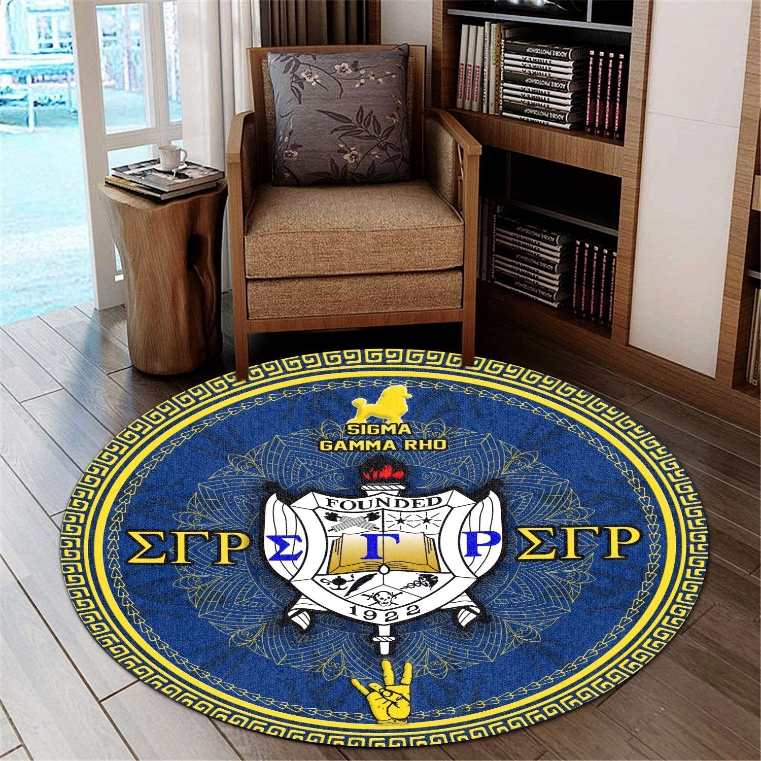 Sorority Carpet - Sigma Gamma Rho Lovene Round Carpet