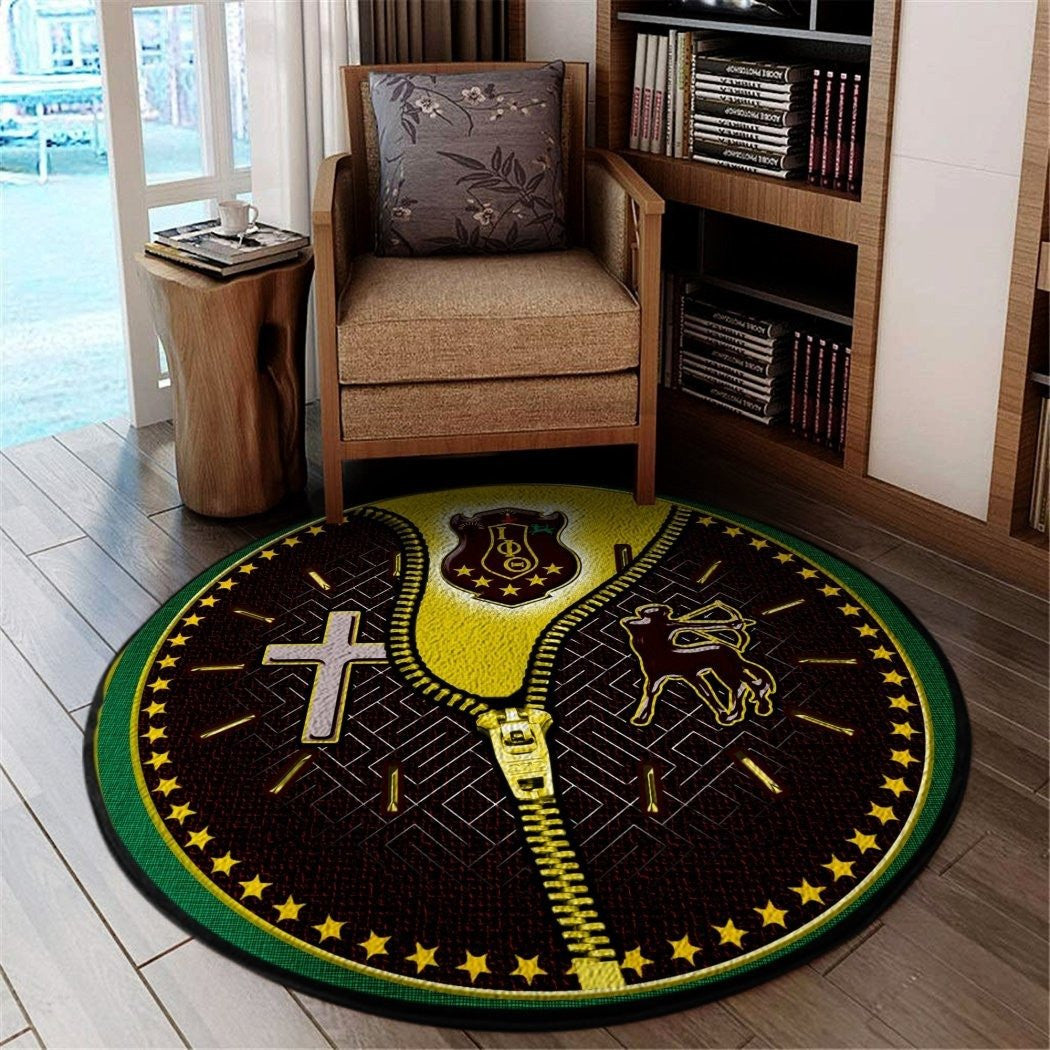 Fraternity Carpet - New Way Centaurs Iota Phi Theta Round Carpet
