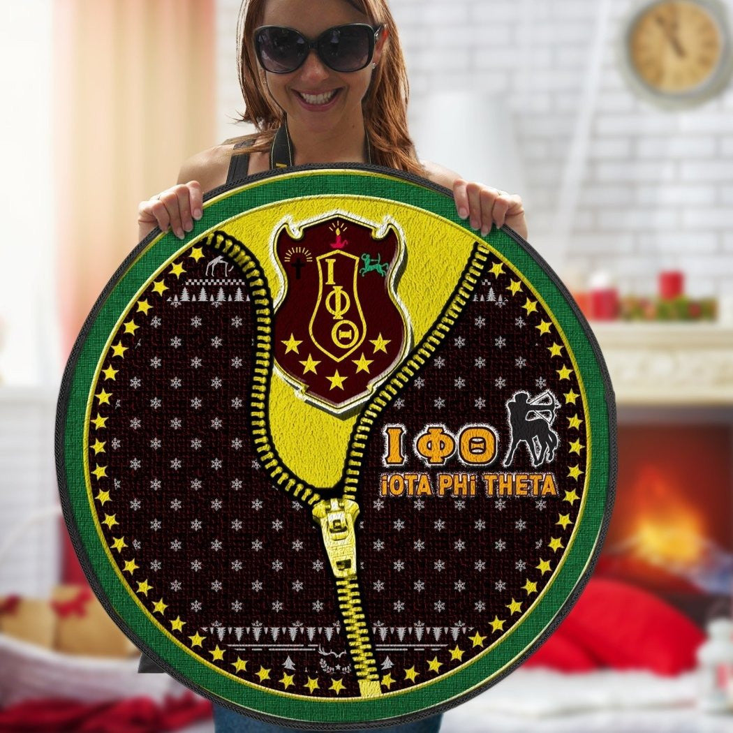 Fraternity Carpet - New Way Iota Phi Theta Round Carpet