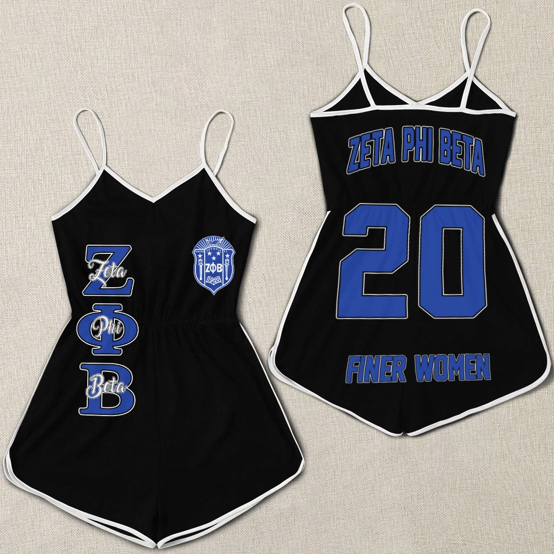 Sorority Romper - Zeta Phi Beta Women Rompers