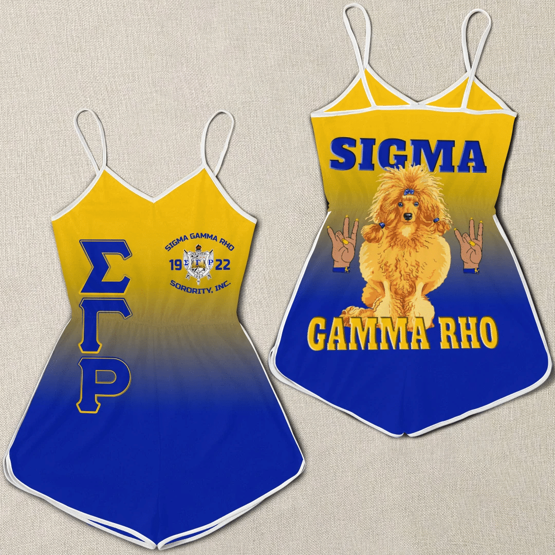 Sorority Romper - Sigma Gamma Rho Gradient Women Rompers