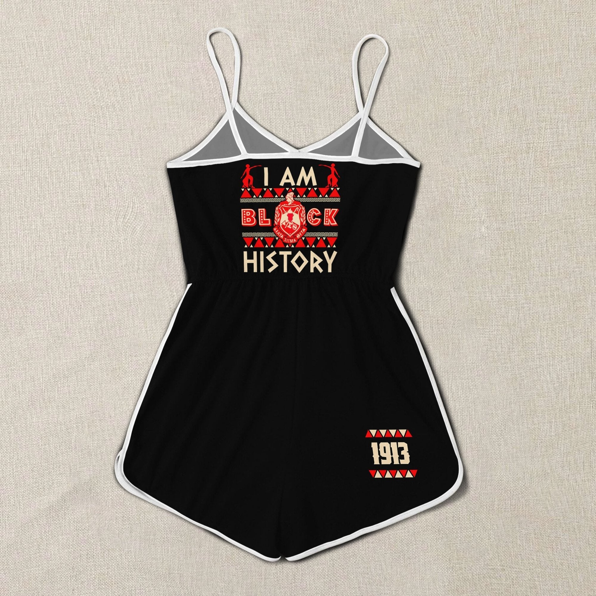 Sorority Romper - I Am Black History Delta Sigma Theta