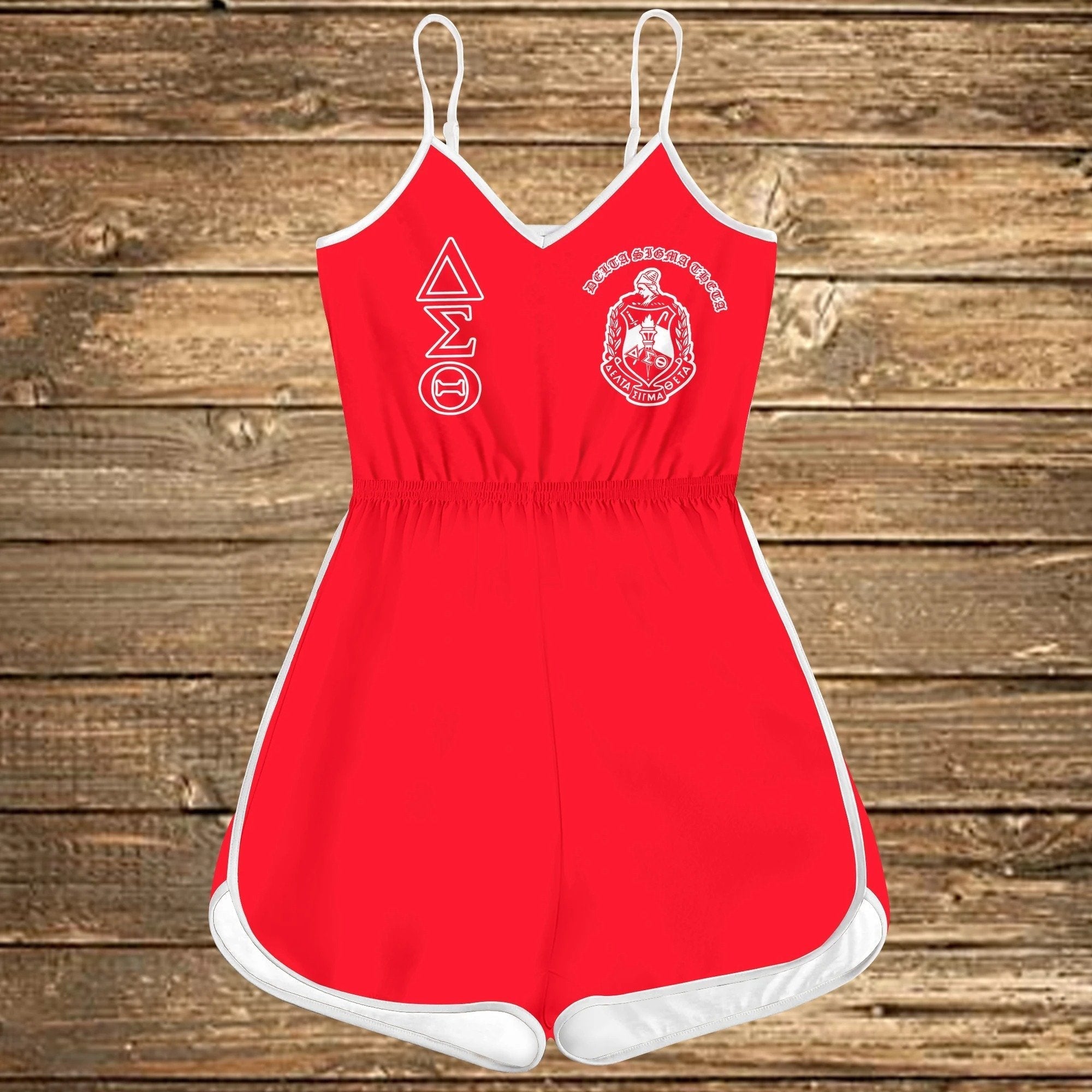 Sorority Romper - Elephant Delta Sigma Theta 1913 Red Romper