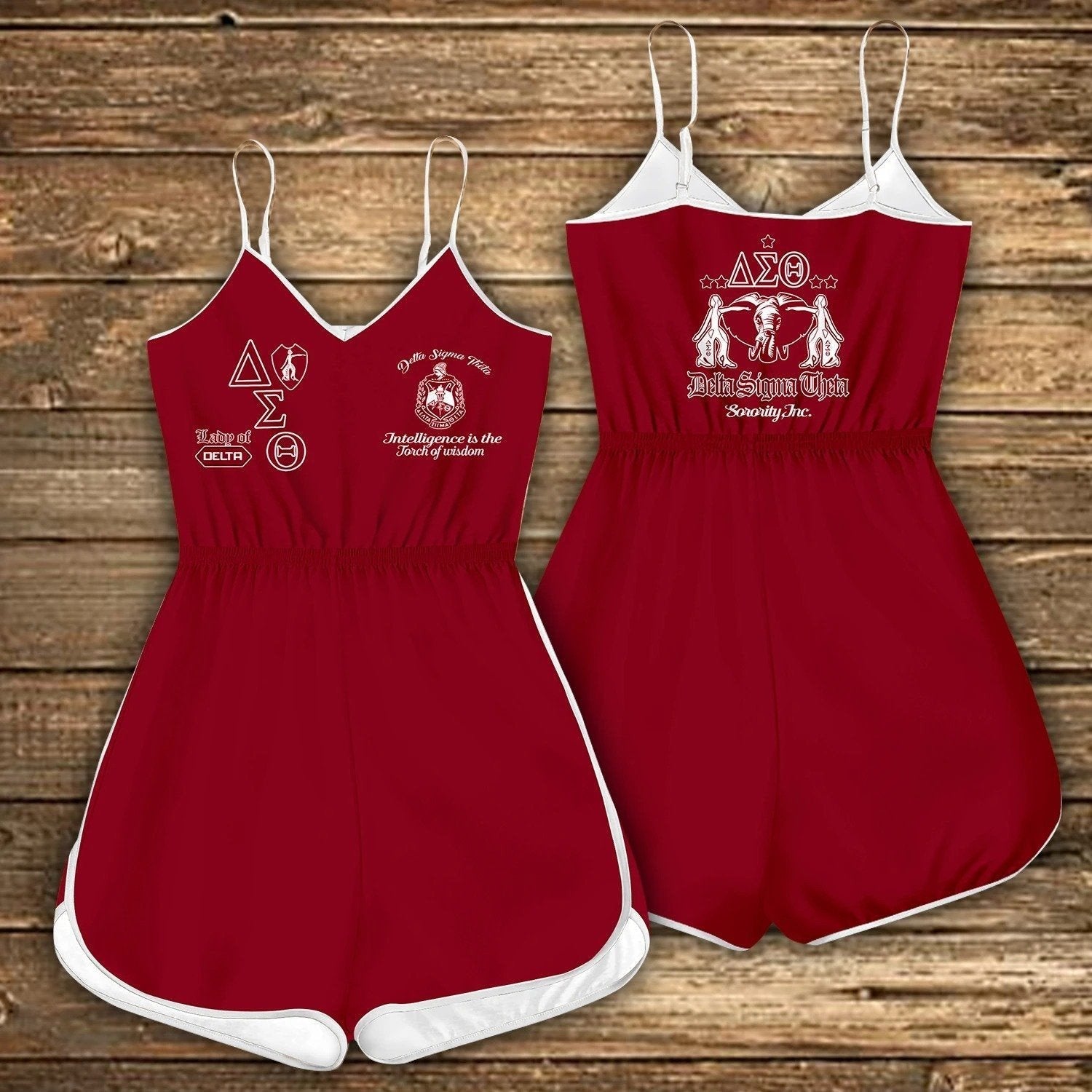 Sorority Romper - Lady Of Delta Sigma Theta Sorority Romper