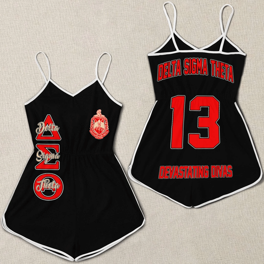 Sorority Romper - Delta Sigma Theta Women Rompers