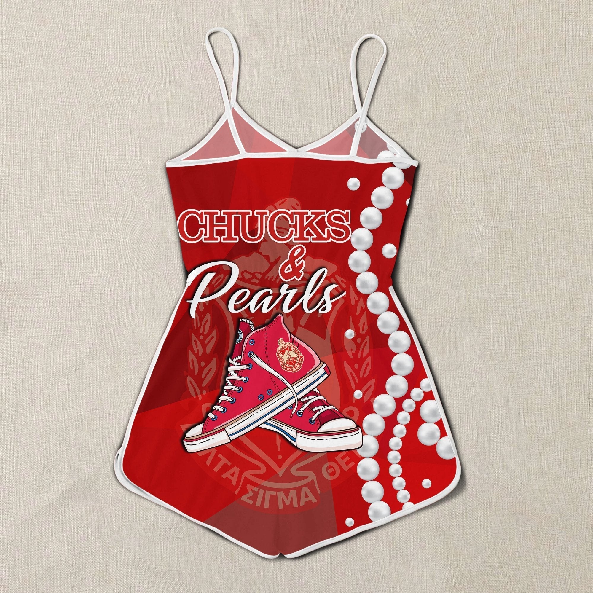 Sorority Romper - Delta Sigma Theta K.H Pearls Romper