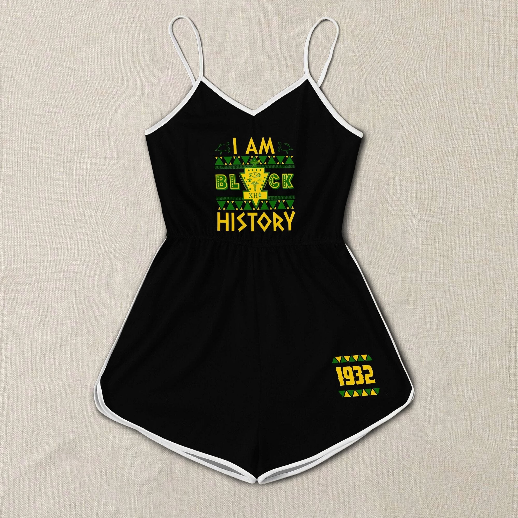 Sorority Romper - I Am Black History Chi Eta Phi