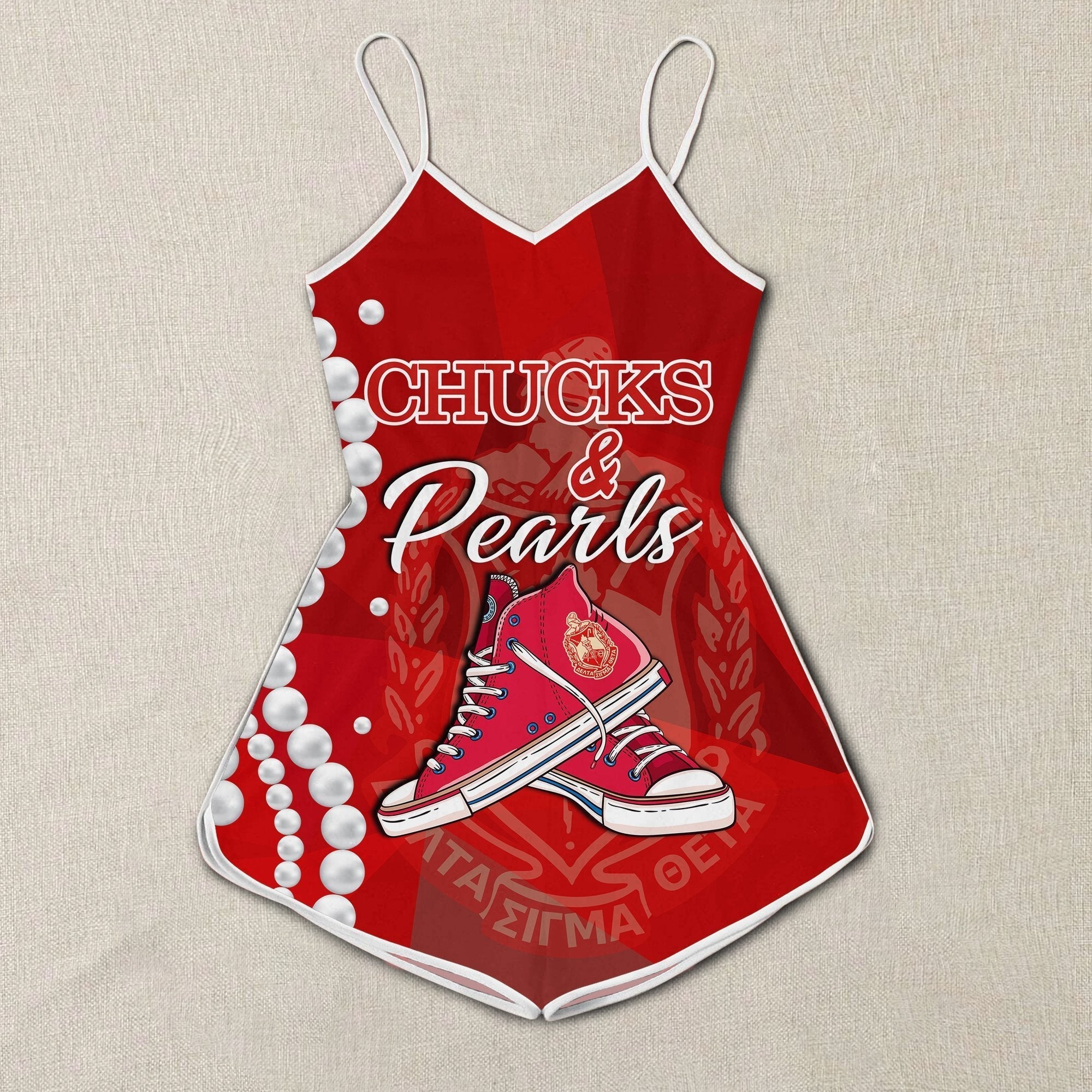 Sorority Romper - Delta Sigma Theta K.H Pearls Romper