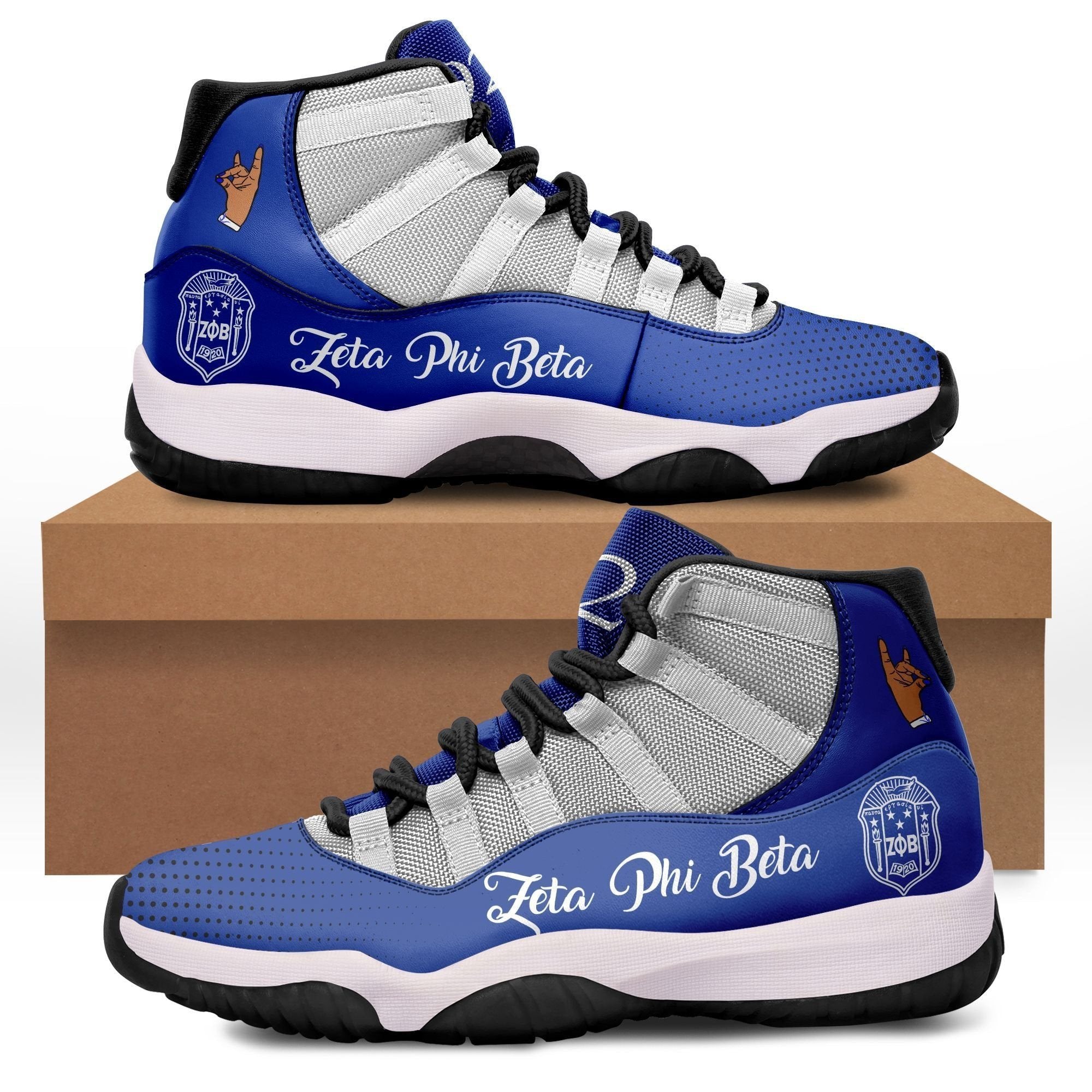 Sorority Footwear - Zeta Phi Beta Sneakers J11