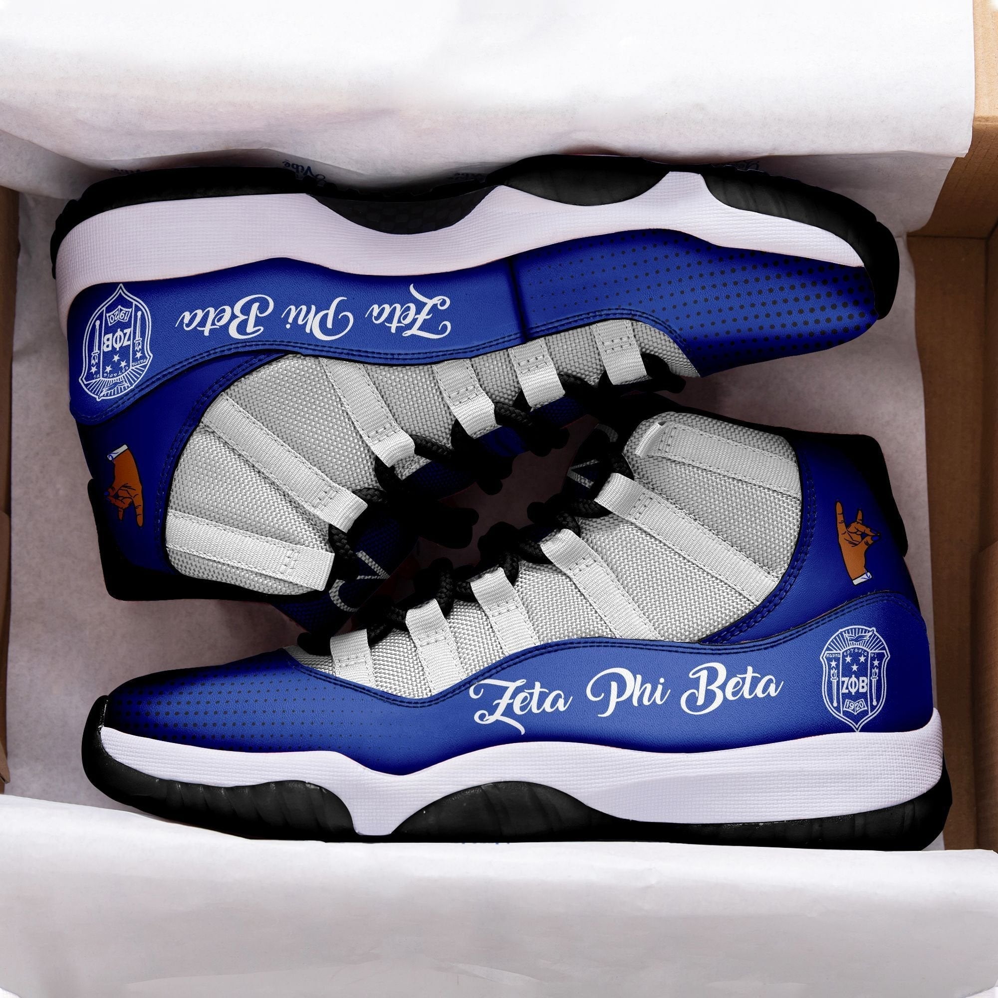 Sorority Footwear - Zeta Phi Beta Sneakers J11