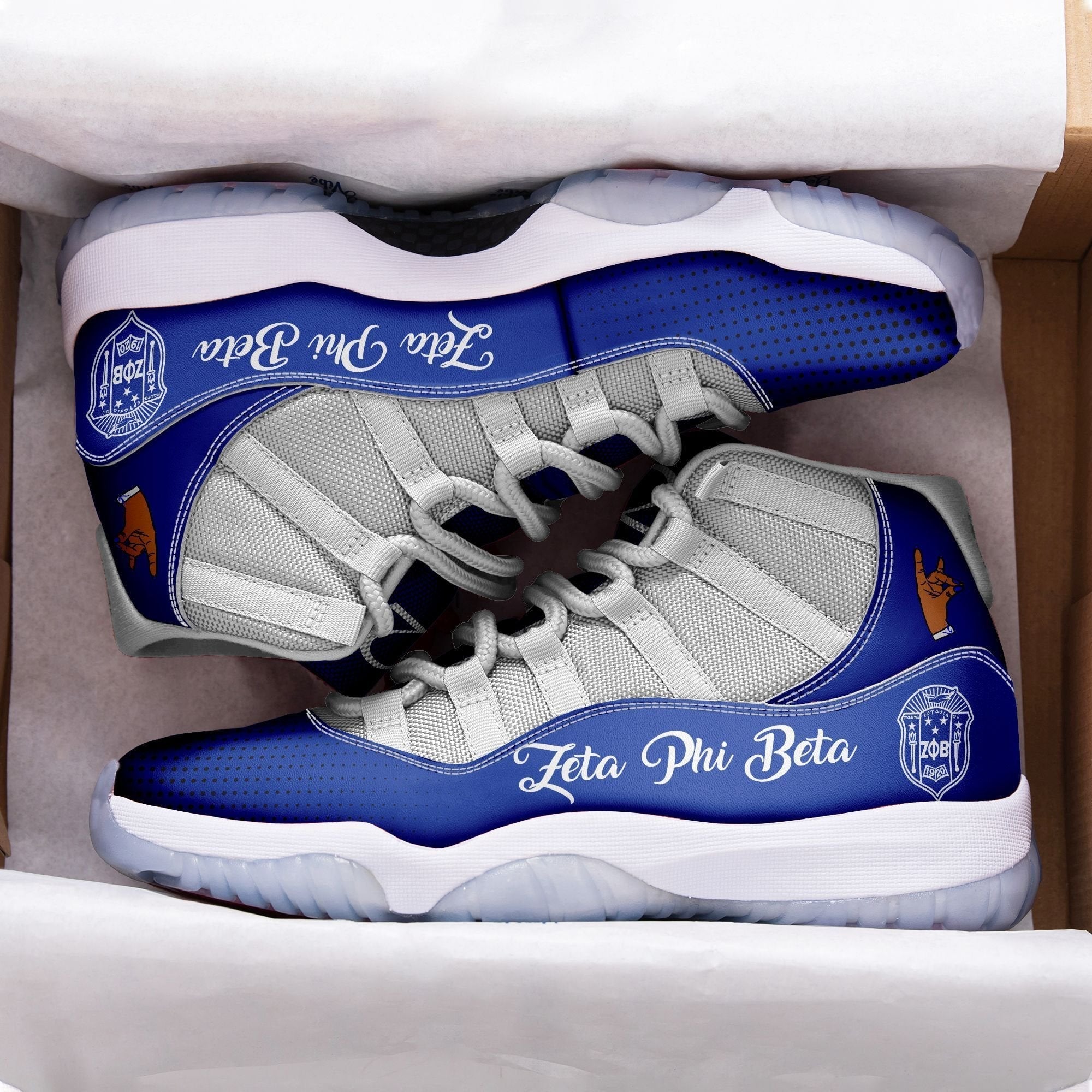 Sorority Footwear - Zeta Phi Beta Sneakers J11