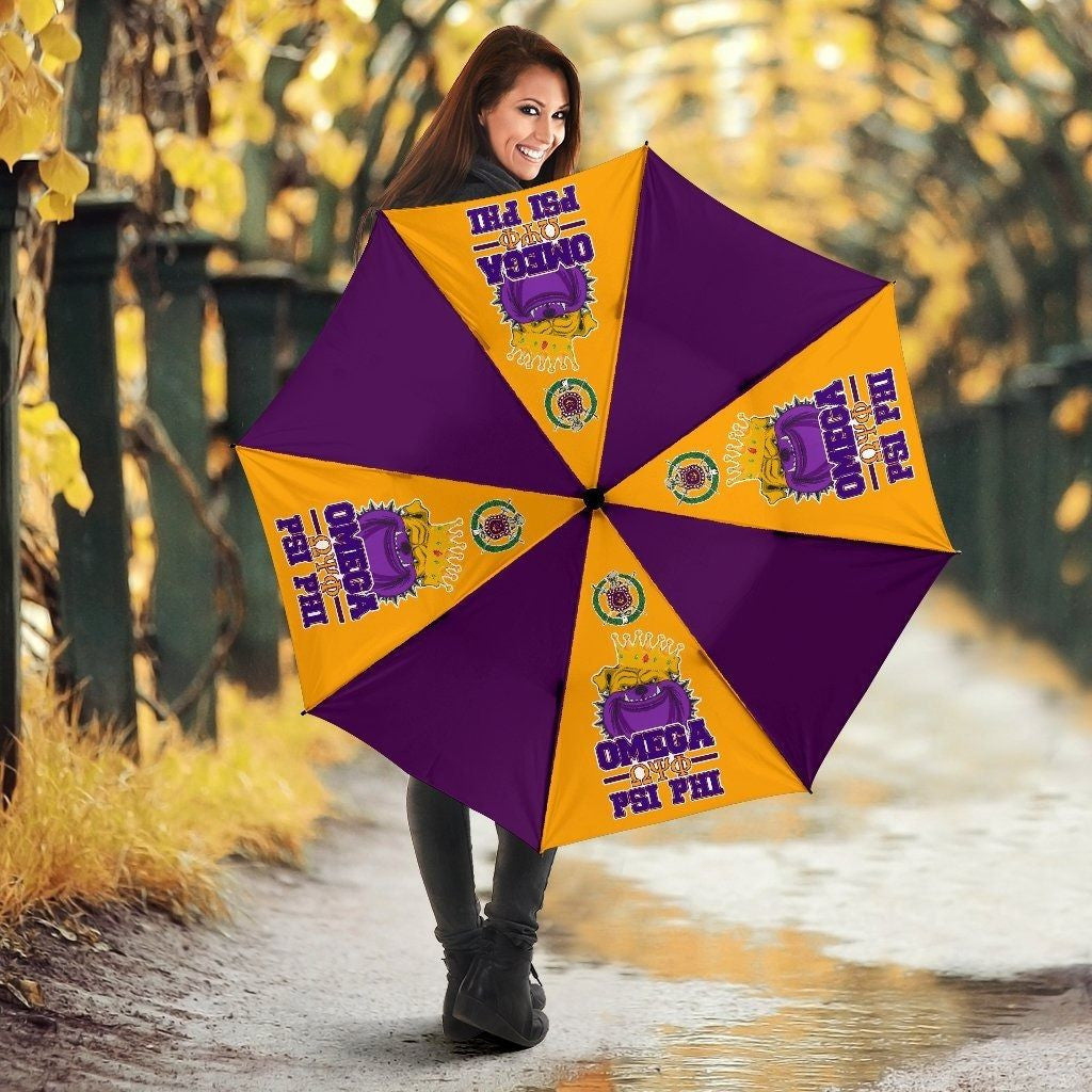 Fraternity Umbrellas - Omega Psi Phi King Of Bulldog Umbrella