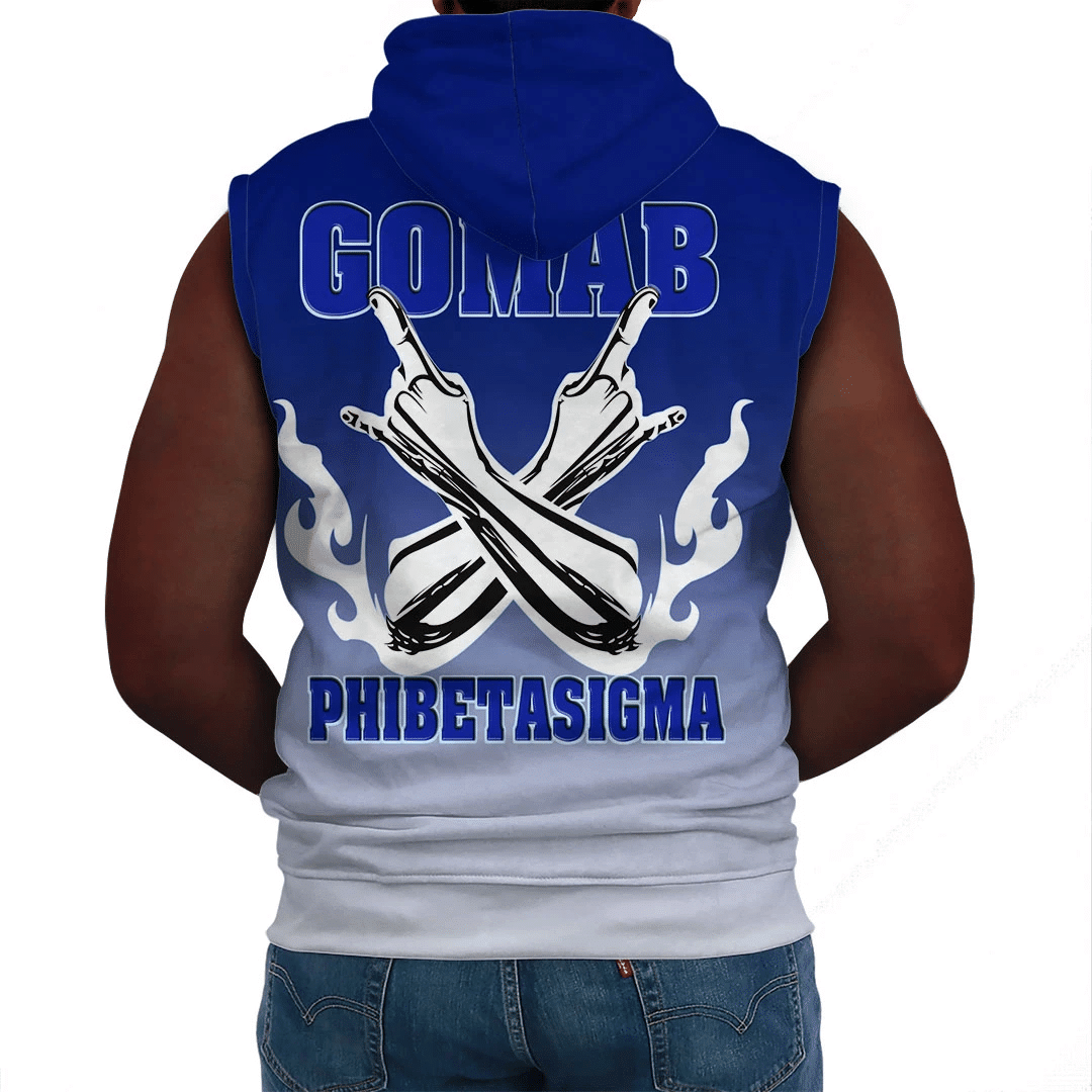 Fraternity Hoodie - Phi Beta Sigma Gradient Sleeveless Hoodie