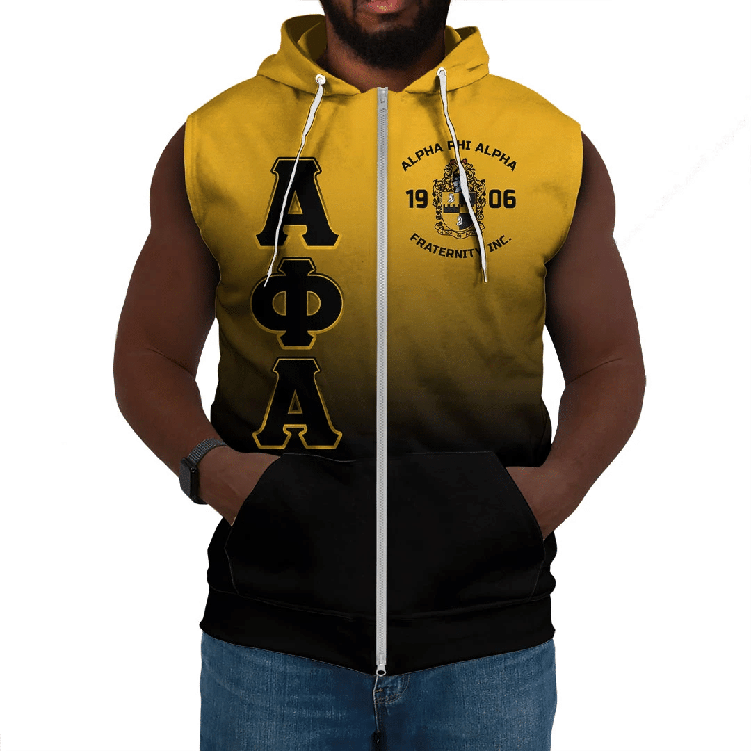 Fraternity Hoodie - Alpha Phi Alpha Gradient Sleeveless Hoodie