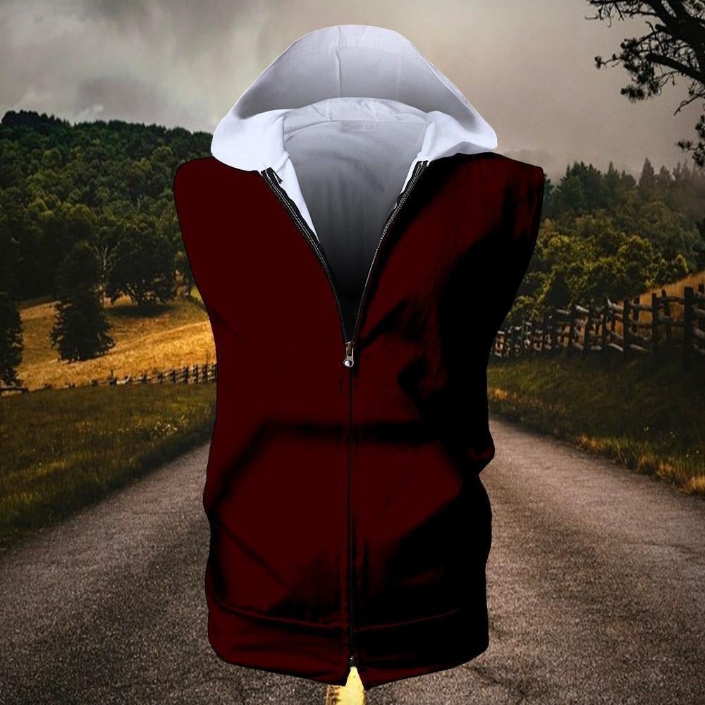 Fraternity Hoodie - Iota Phi Theta Centaurs And Shield Zipper Sleeveless Hoodie