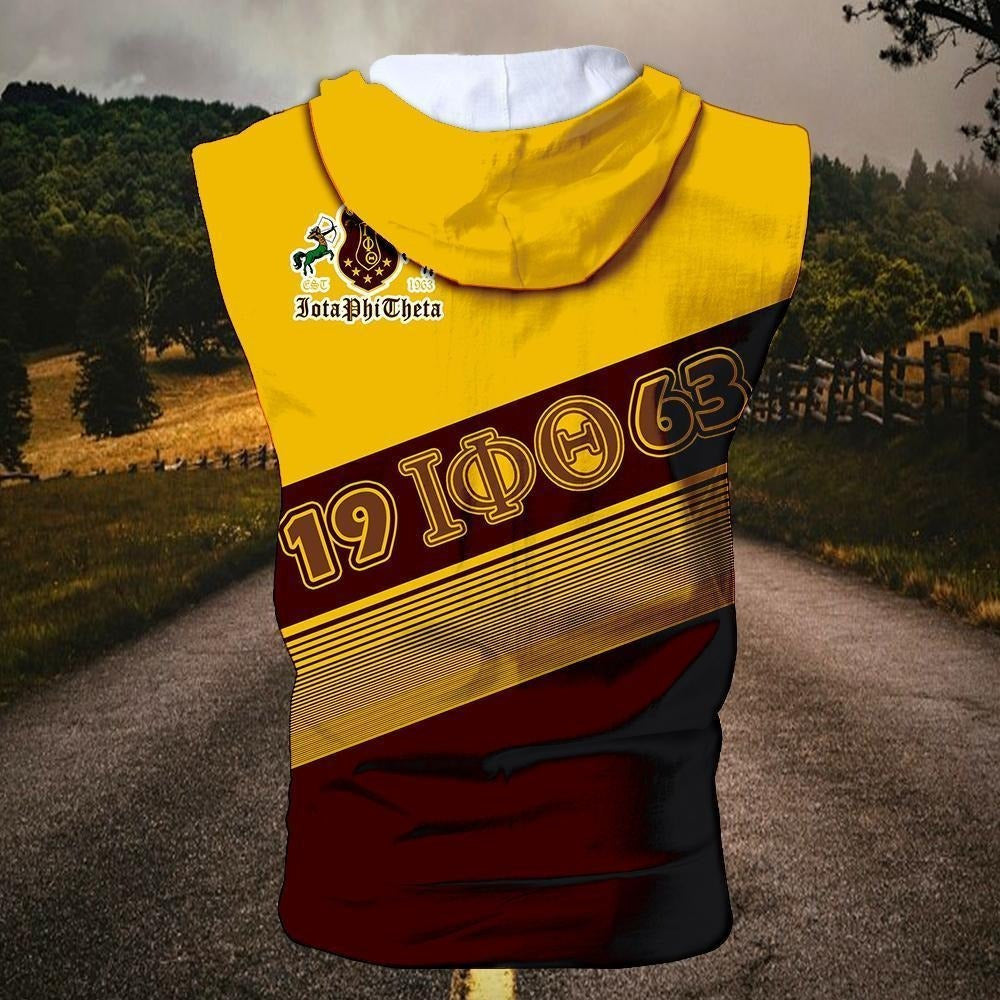 Fraternity Hoodie - Building A Tradition Iota Phi Theta Zipper Sleeveless Hoodie