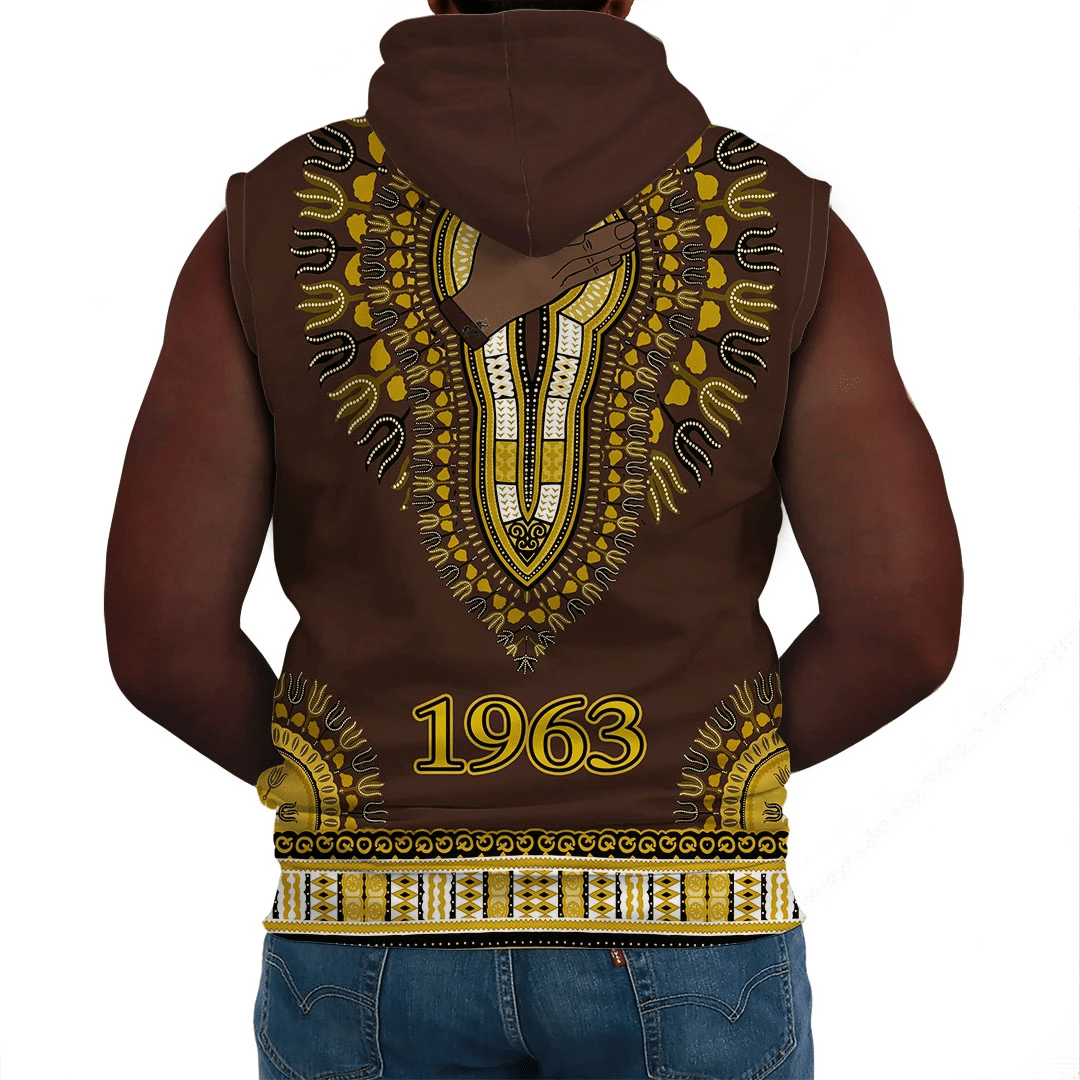 Fraternity Hoodie - Iota Phi Theta Dashiki Sleeveless Hoodie