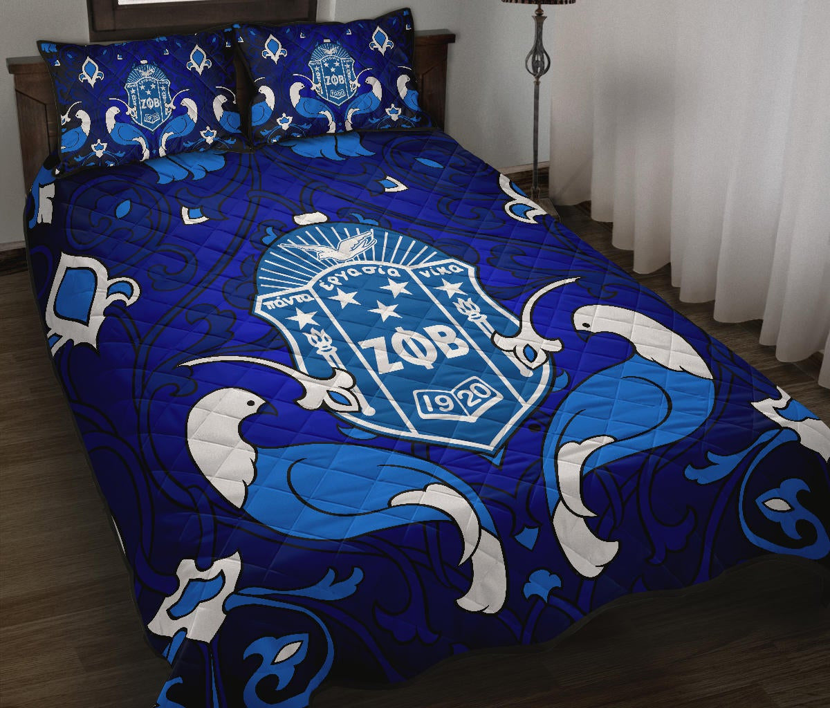 Zeta Phi Beta Sorority Quilt Bed Set