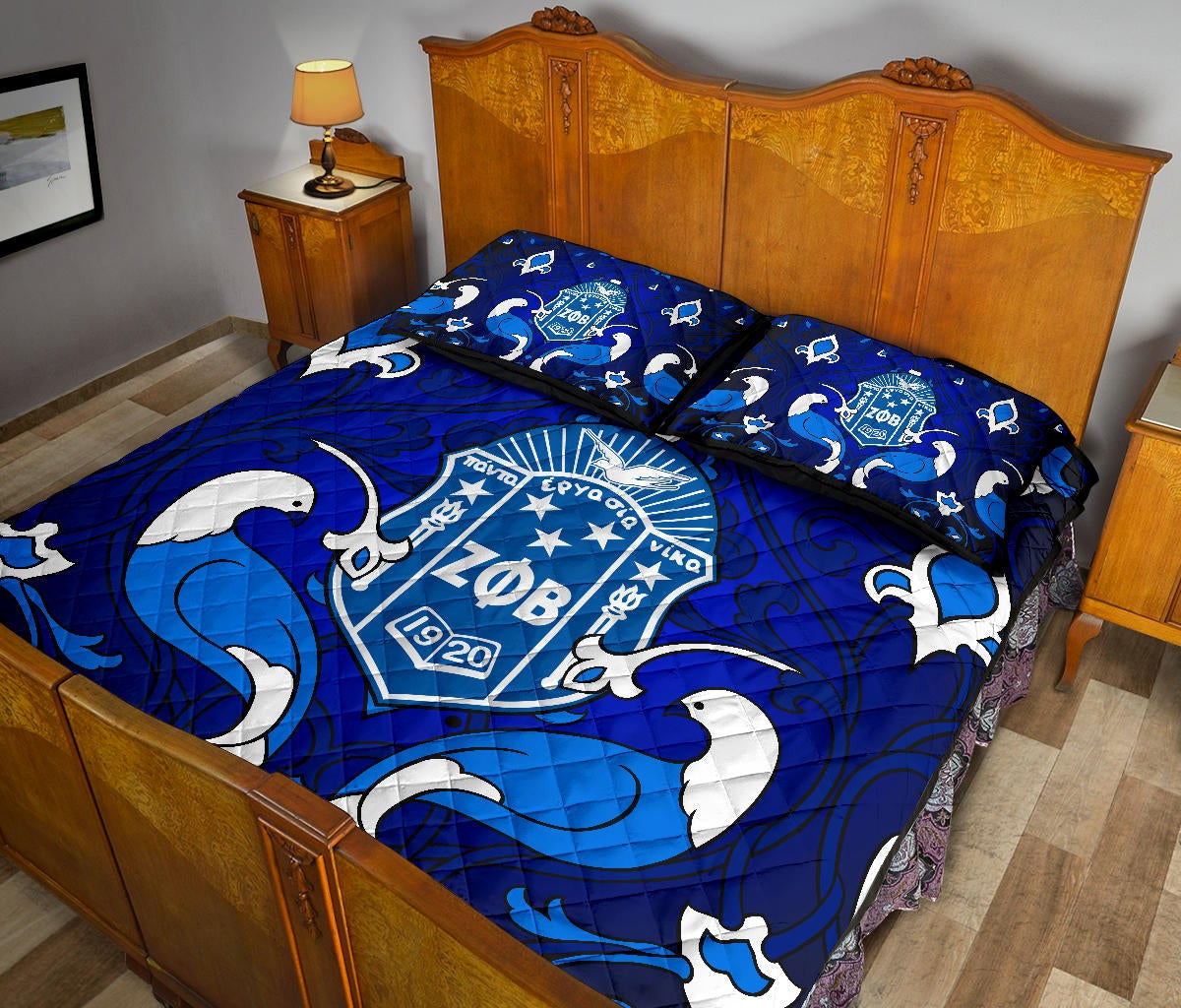 Zeta Phi Beta Sorority Quilt Bed Set