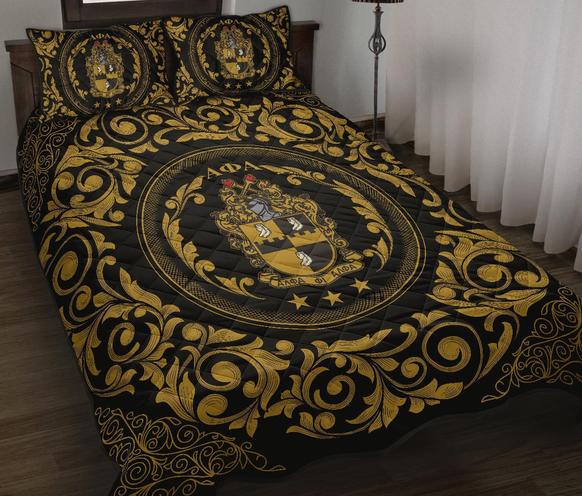 Alpha Phi Alpha Fraternity Quilt Bed Set