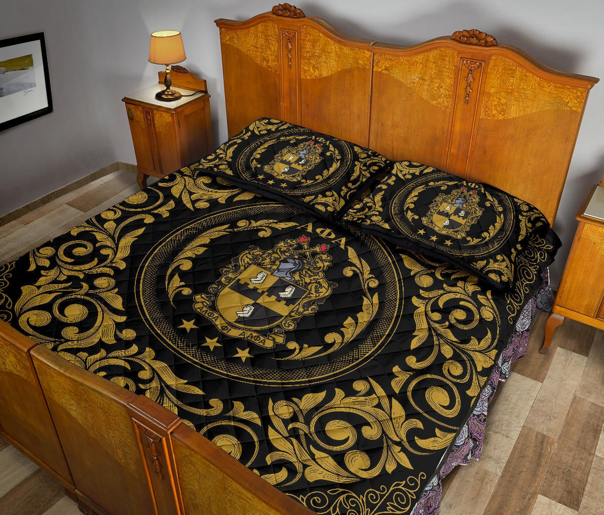 Alpha Phi Alpha Fraternity Quilt Bed Set