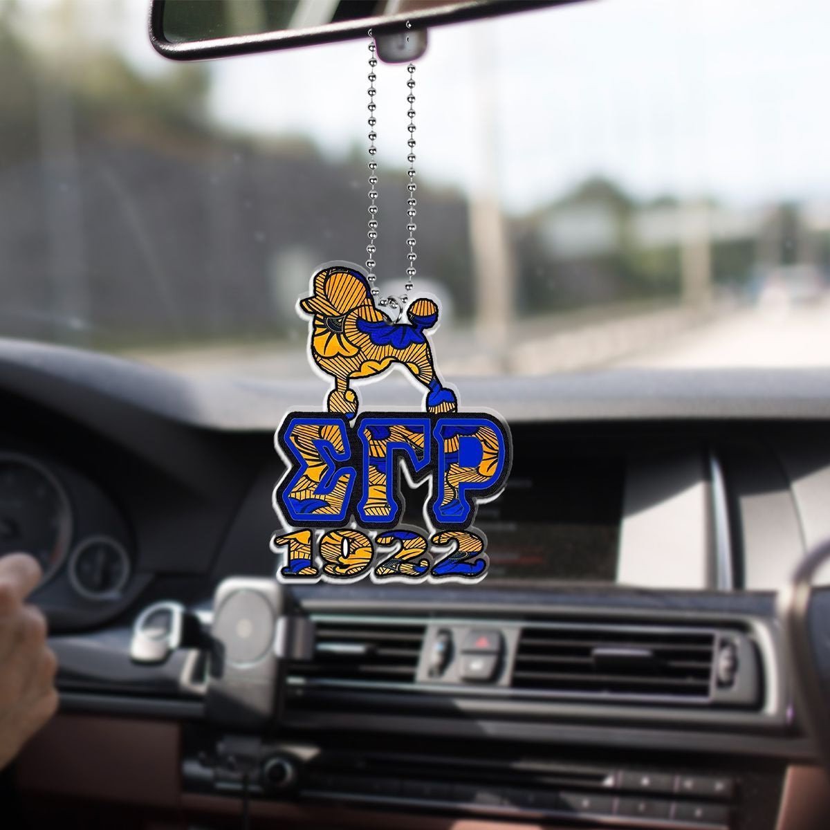 Sorority Ornament - Sigma Gamma Rho Poodles Ankara 2 Ornament