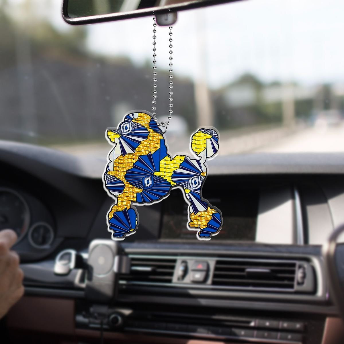 Sorority Ornament - Sigma Gamma Rho Poodles Ankara Ornament