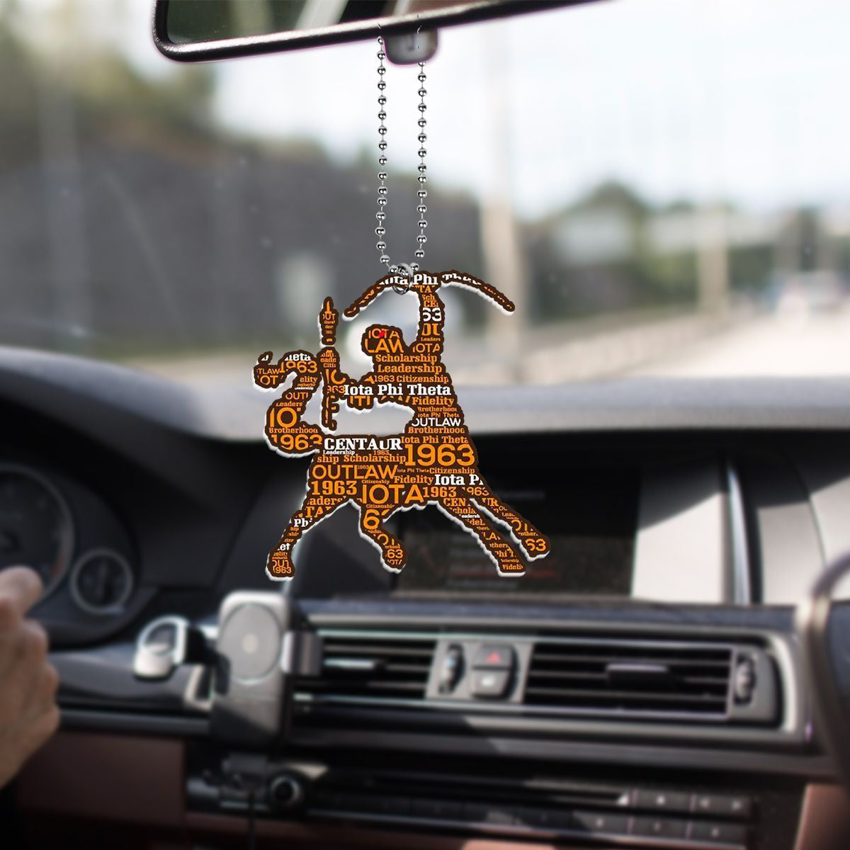 Fraternity Ornament - Iota Phi Theta Symbol Car Hanging Ornament