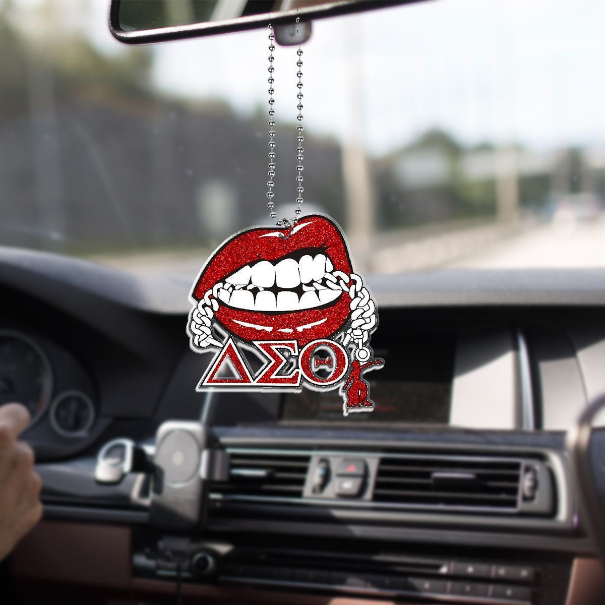 Sorority Ornament - Delta Sigma Theta Lip Ornament