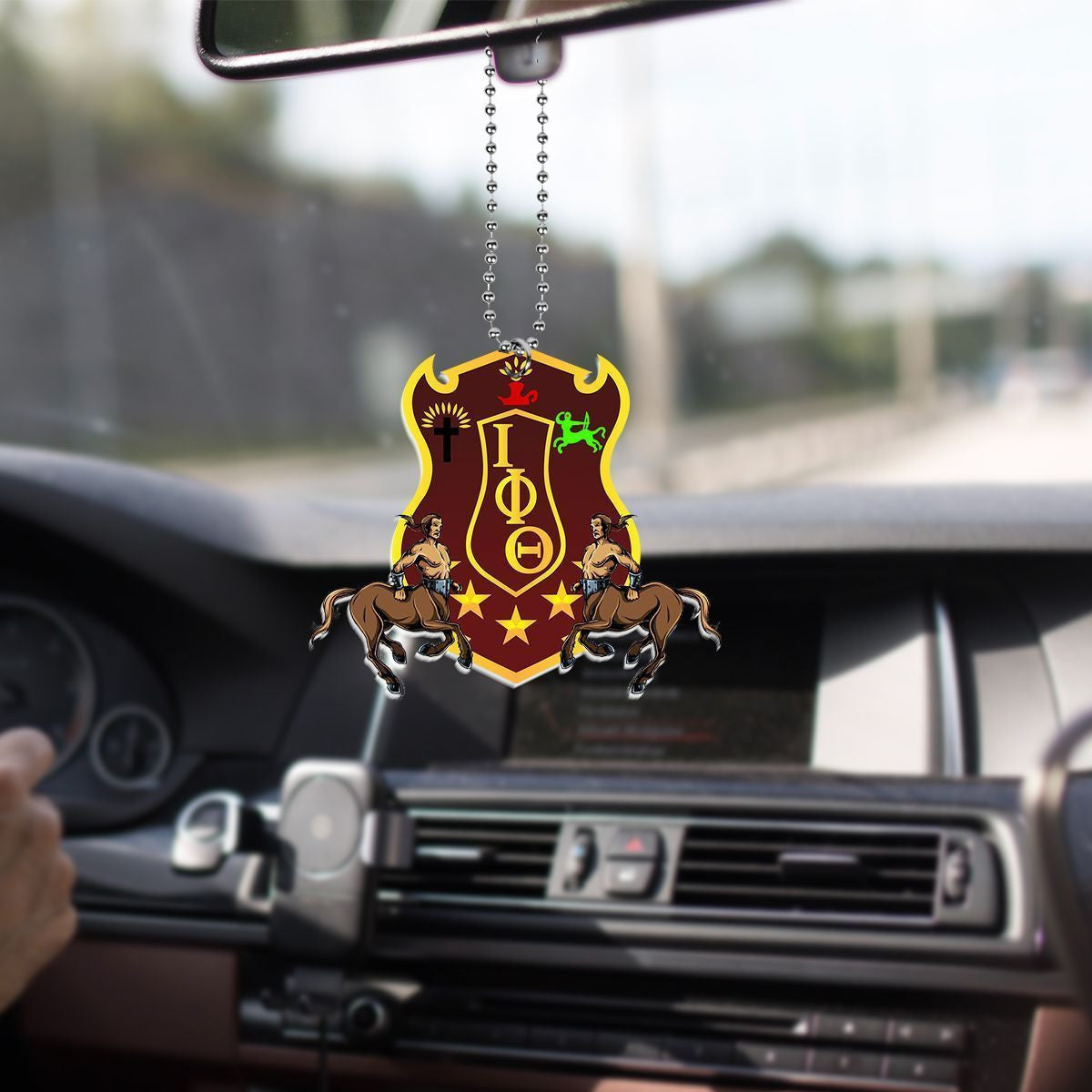 Fraternity Ornament - Iota Phi Theta Shield Car Hanging Ornament