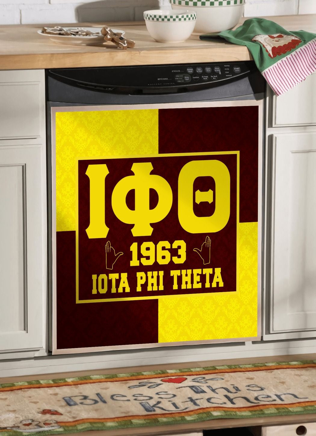 Fraternity Dishwasher Cover - Iota Phi Theta Educated Dishwasher Cover