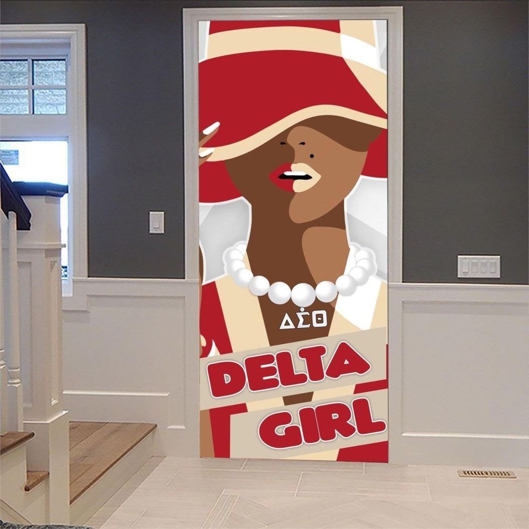 Sorority Door Cover - Delta Sigma Theta Girl Door Cover