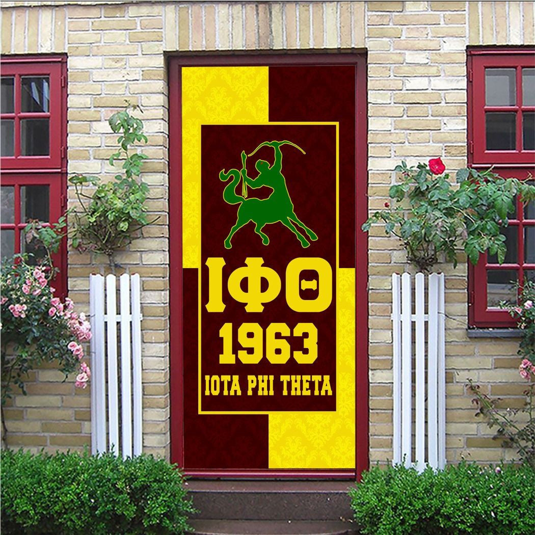 Fraternity Door Cover - 1963 Iota Phi Theta Logo Door Cover