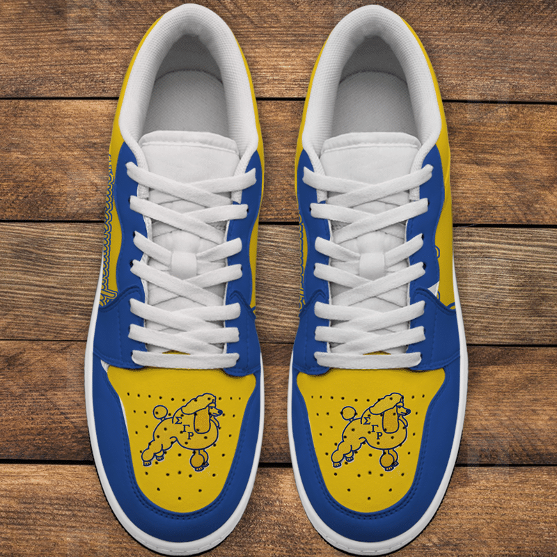 Sorority Footwear - Paint Sigma Gamma Rho Poodle Low Sneaker