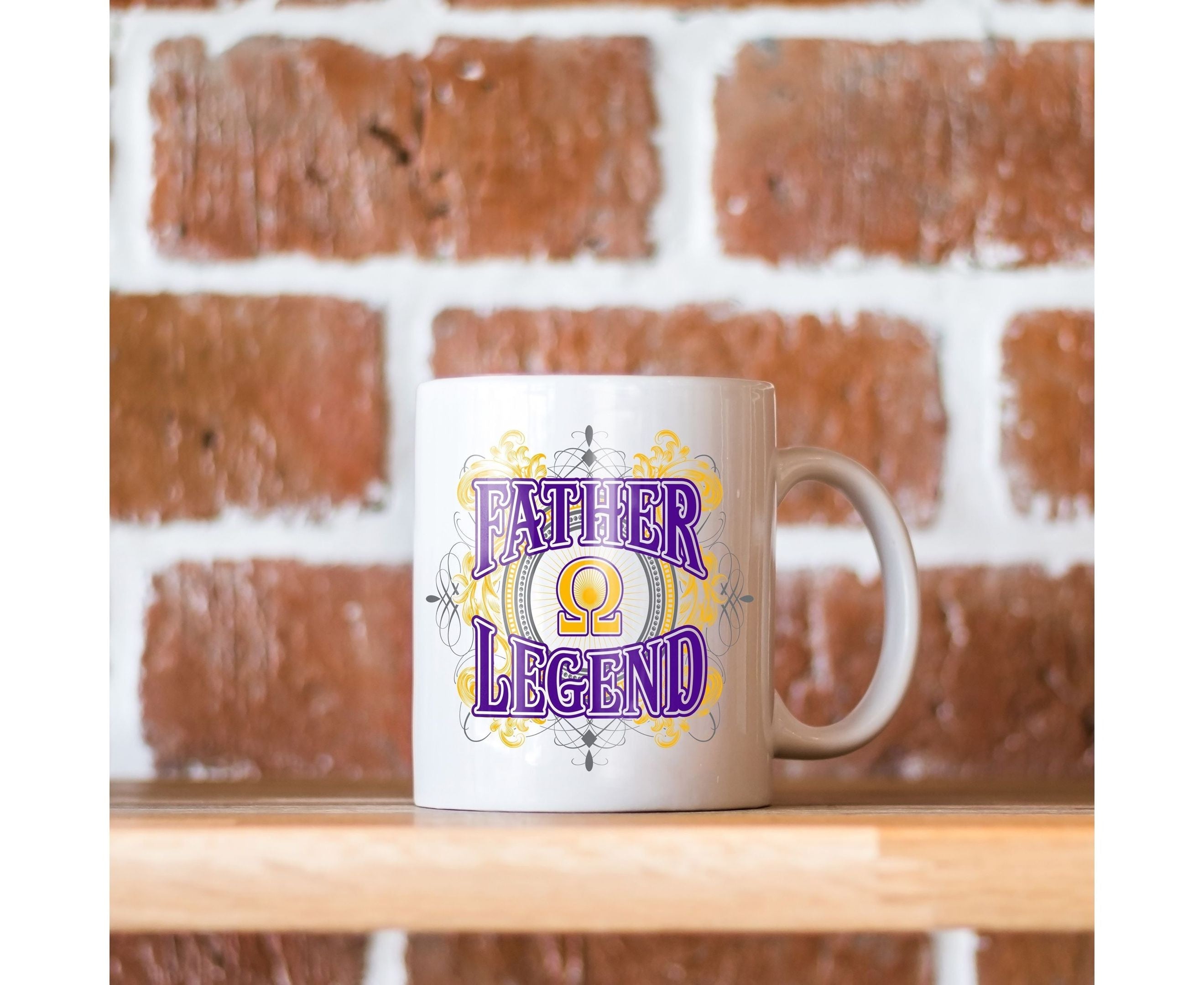 Fraternity Drinkware - Omega Psi Phi Father Omega Legend Ceramic Mug