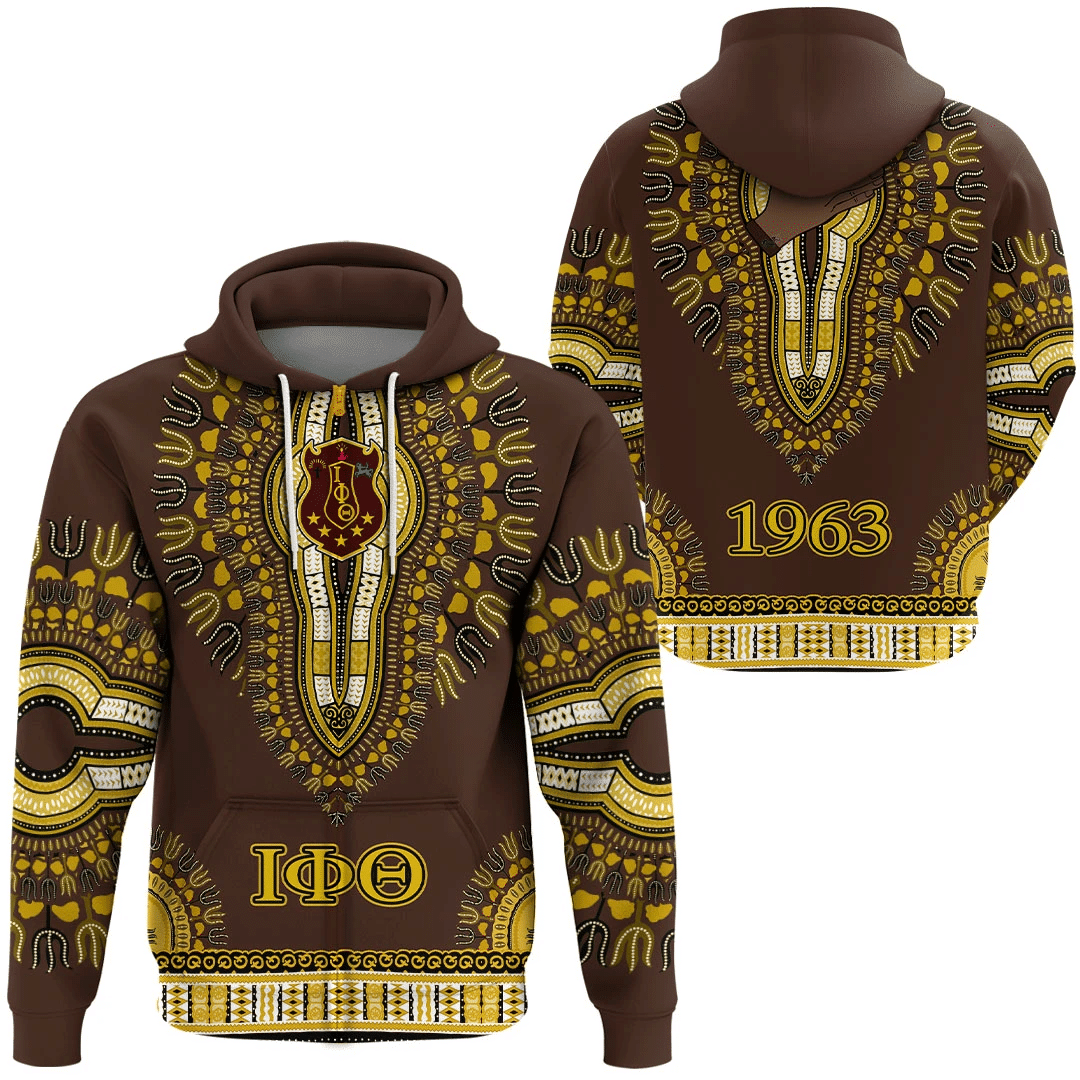 Fraternity Hoodie - Iota Phi Theta Dashiki Zip Hoodie