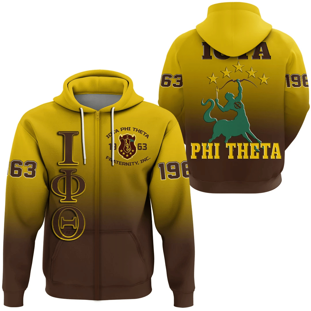 Fraternity Hoodie - Iota Phi Theta Gradient Zip Hoodie