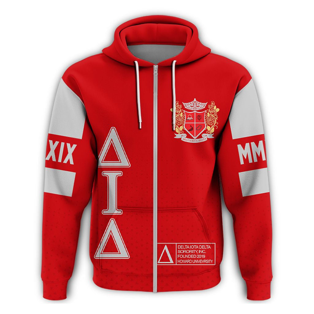 Sorority Hoodie - MCM Delta Iota Delta Zip Hoodie