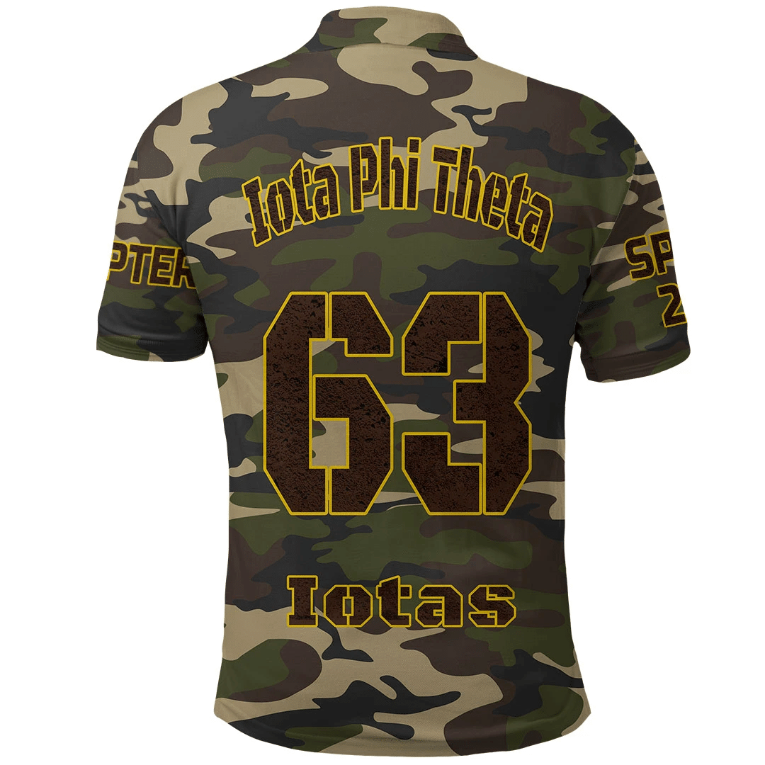Fraternity Polo - Personalized Iota Phi Theta Camouflage Polo Shirts