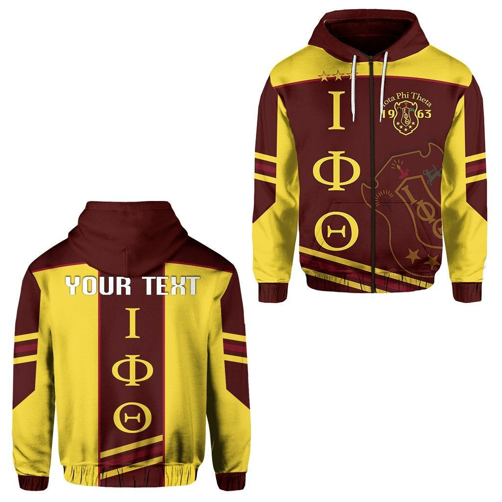 Fraternity Hoodie - Personalized Iota Phi Theta Zip Hoodie Newest