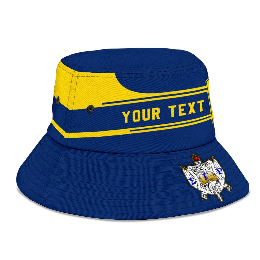 Sorority Hat - Personalized Sigma Gamma Rho Bucket Hat Simple Style